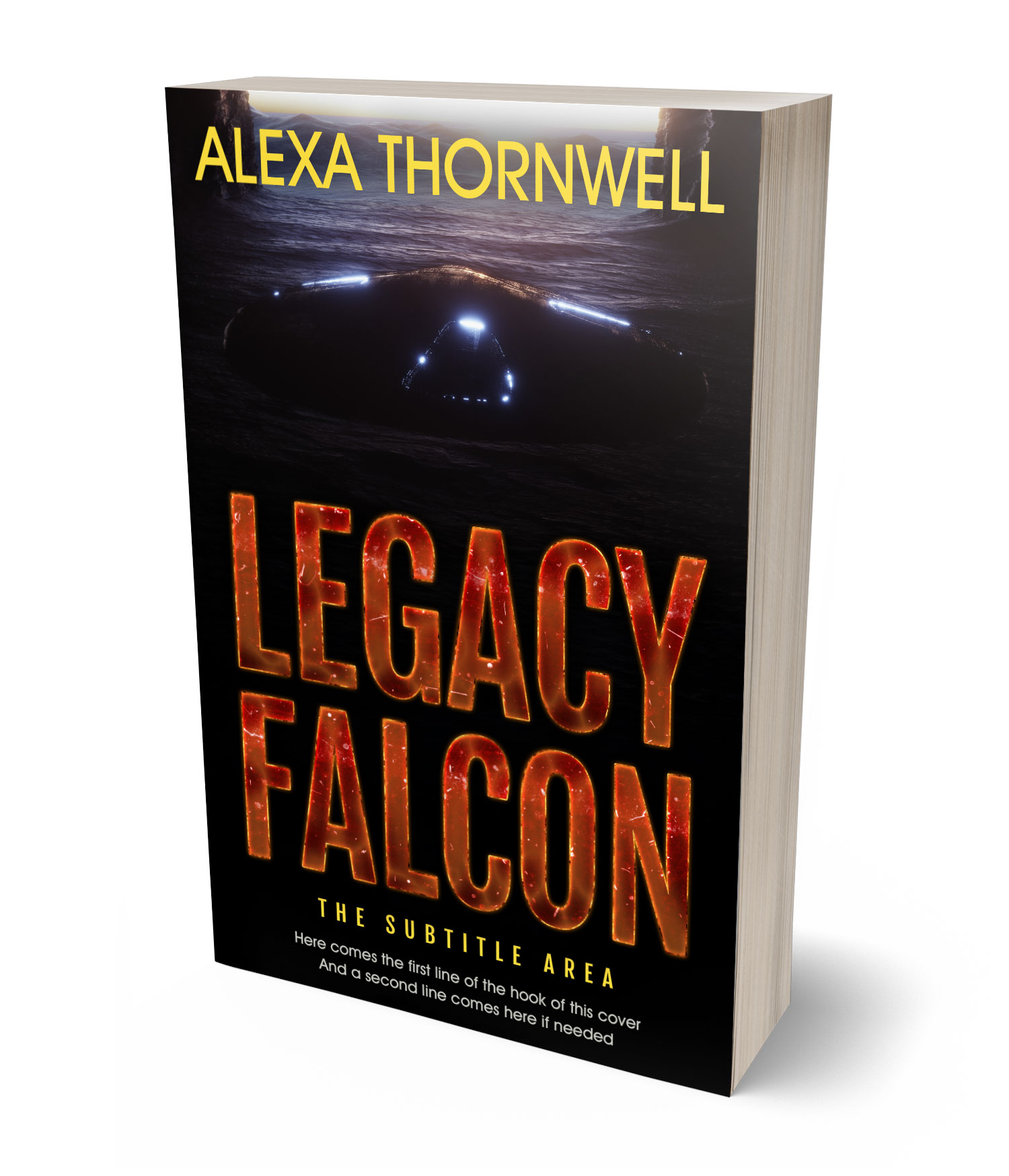 3D view of Custom & Premade Science Fiction Book Cover - Brown Rust #35971 | BookCoverZone*