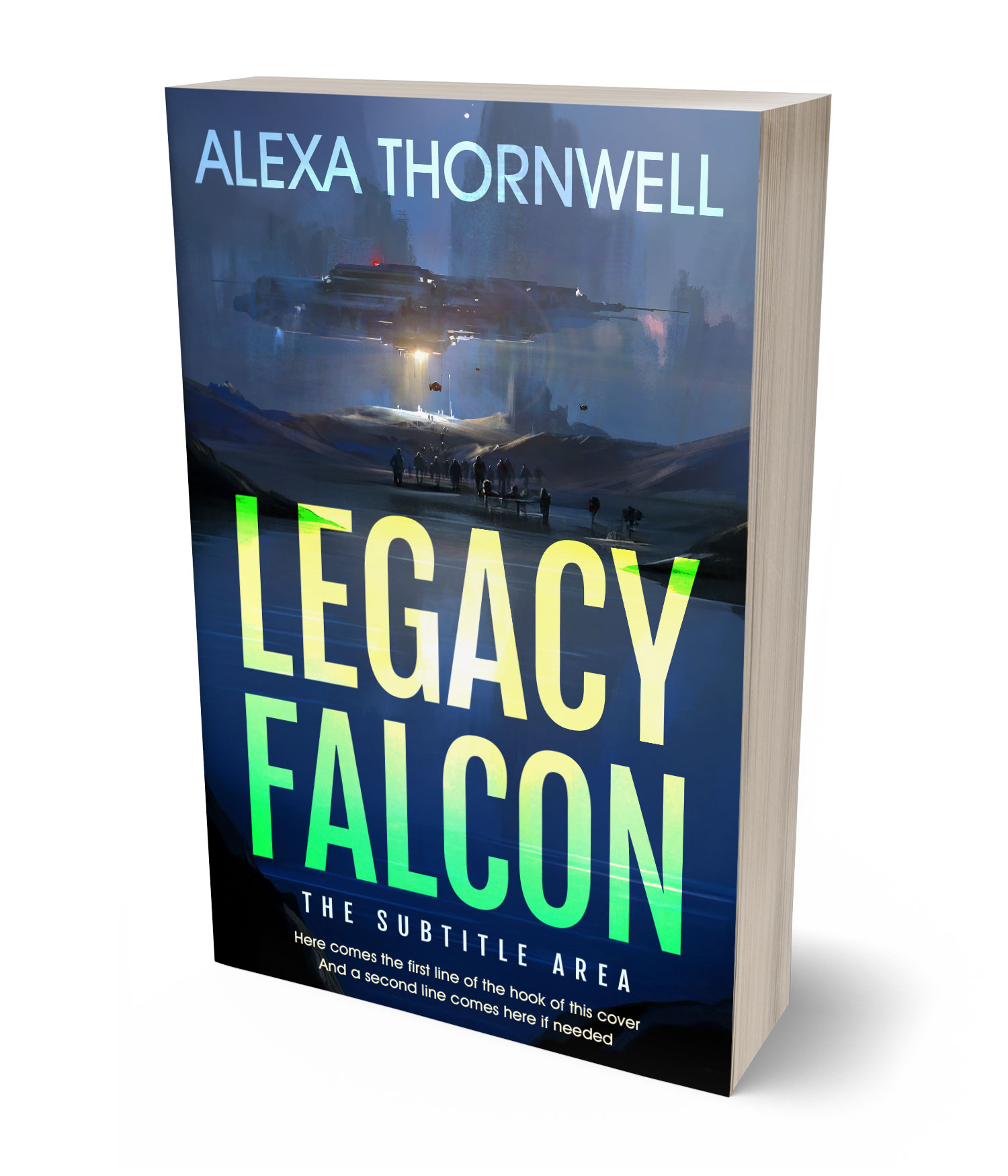 3D view of Custom & Premade Science Fiction Book Cover - Rhino #35975 | BookCoverZone*