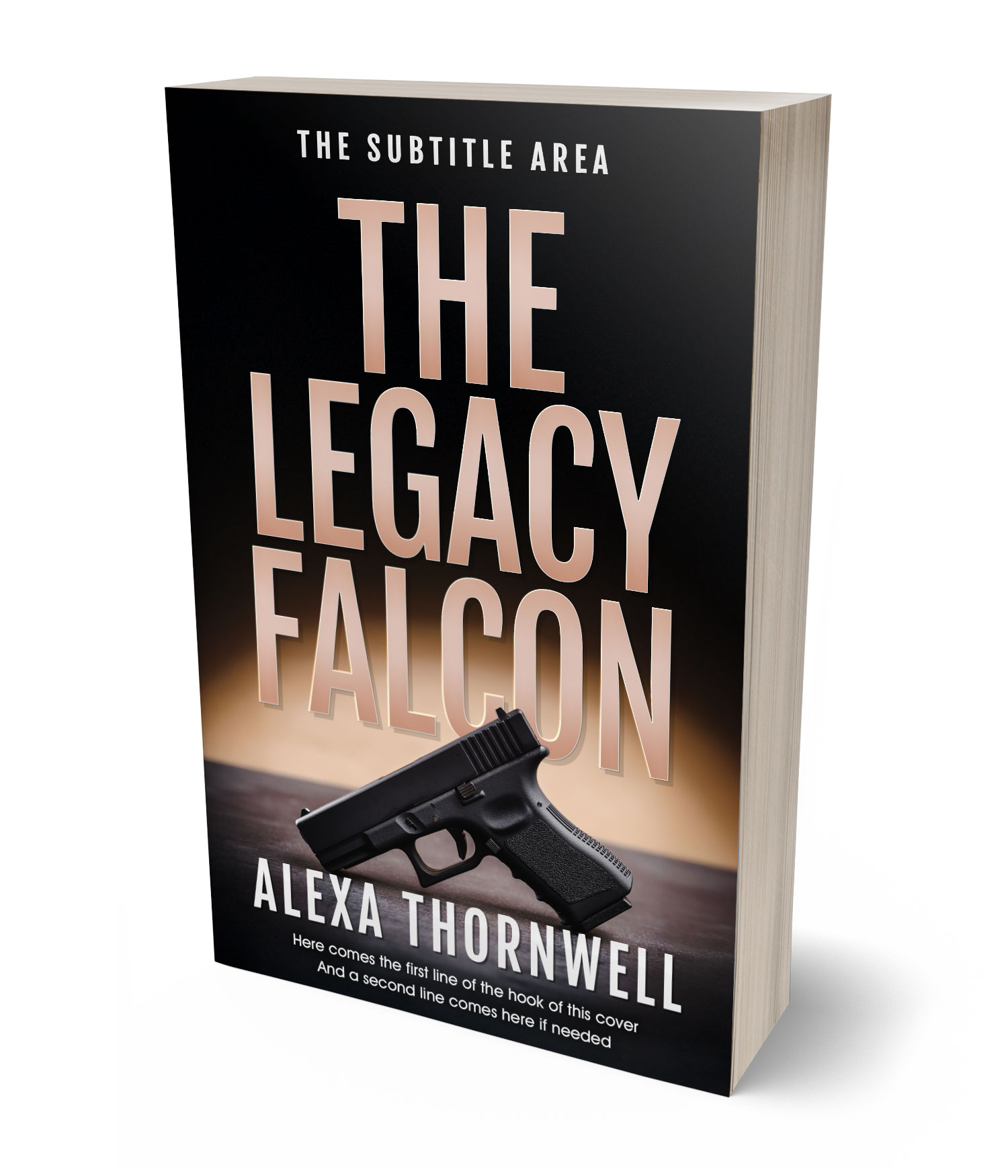 3D view of Custom & Premade Mystery & Thriller & Suspense Book Cover - Cod Gray #35986 | BookCoverZone*