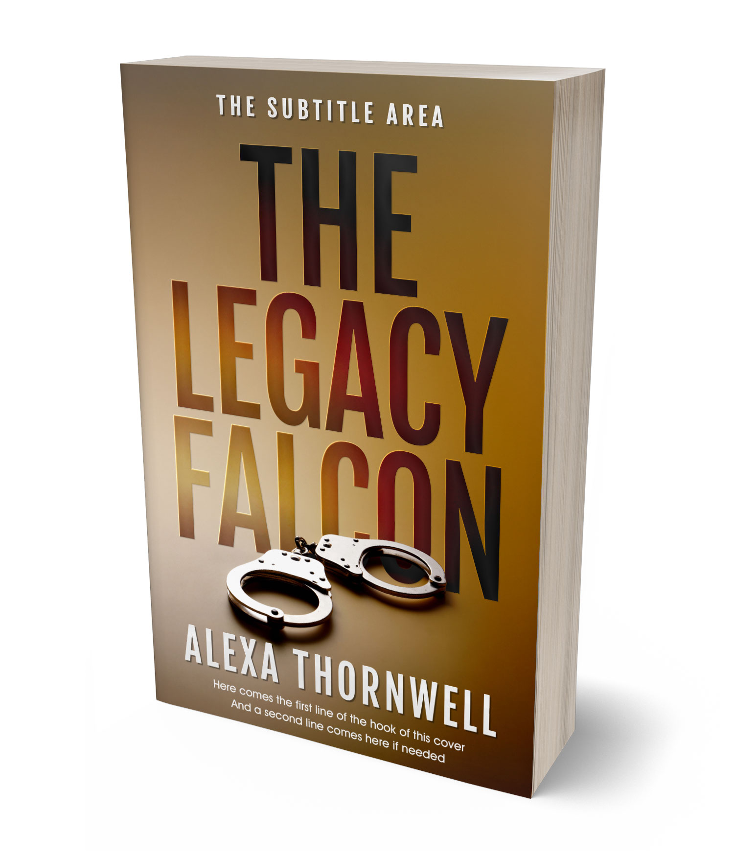 3D view of Custom & Premade Mystery & Thriller & Suspense Book Cover - Potters Clay #35987 | BookCoverZone*