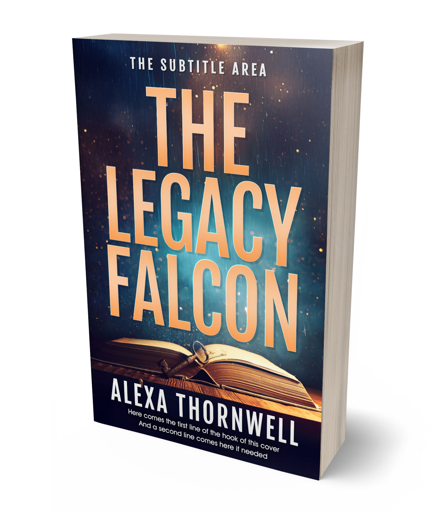 3D view of Custom & Premade Fantasy Book Cover - Manhattan #35993 | BookCoverZone*