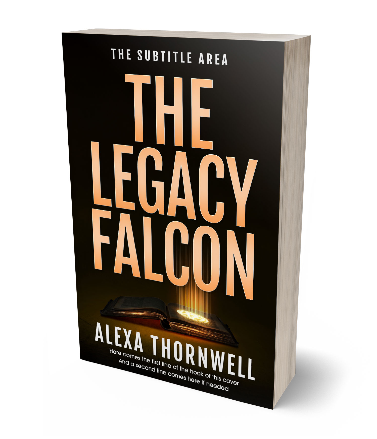 3D view of Custom & Premade Fantasy Book Cover - Manhattan #35994 | BookCoverZone*