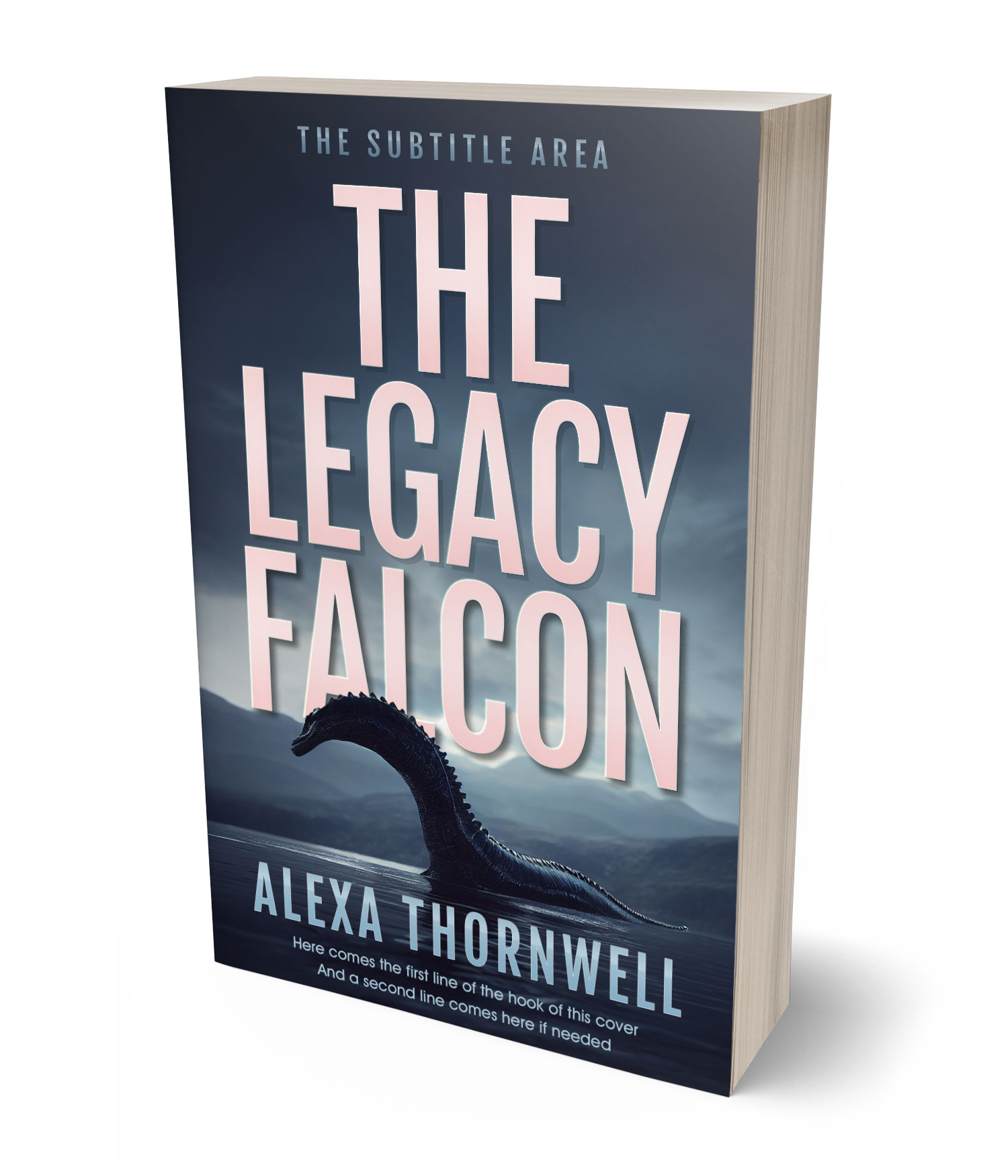 3D view of Custom & Premade Action & Adventure Book Cover - Ebony Clay #35996 | BookCoverZone*