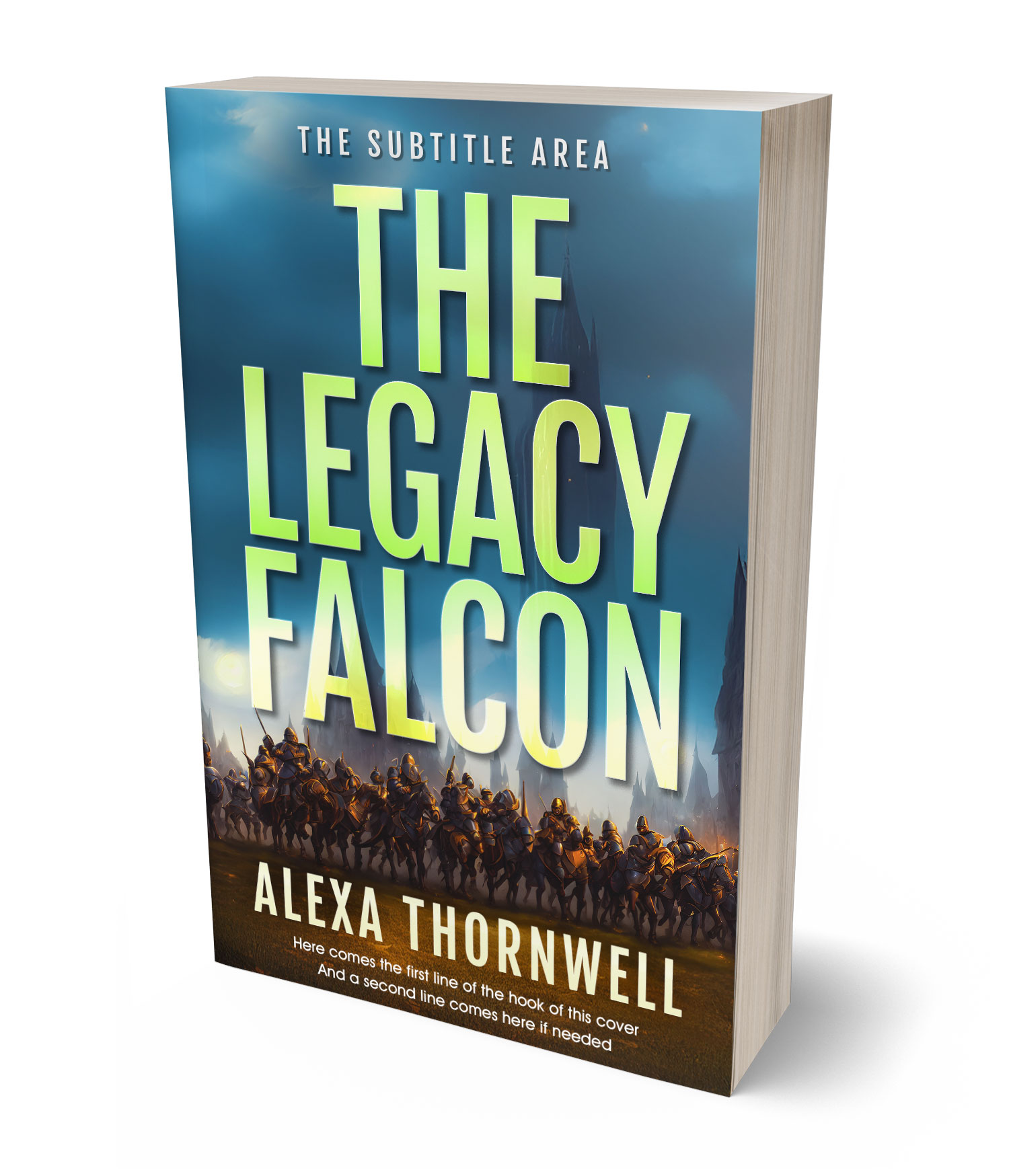 3D view of Custom & Premade Fantasy Book Cover - Casal #35998 | BookCoverZone*