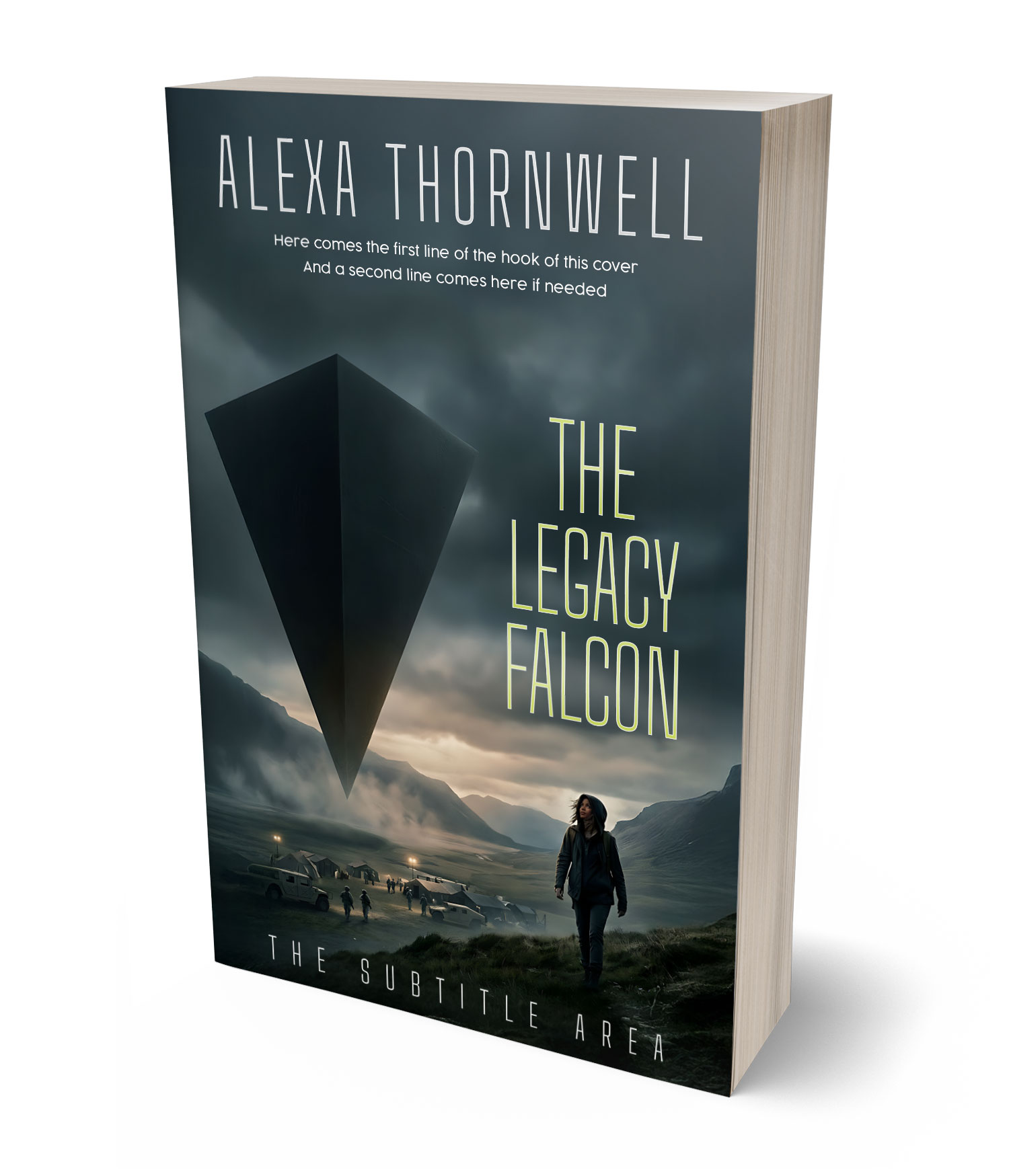 3D view of Custom & Premade Science Fiction Book Cover - Outer Space #36017 | BookCoverZone*