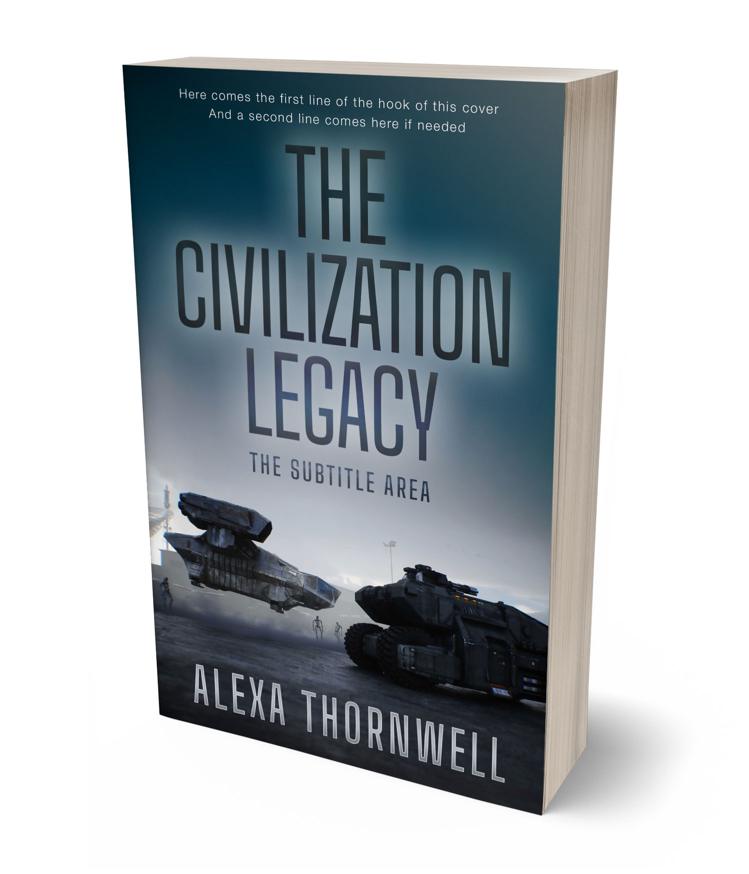 3D view of Custom & Premade Science Fiction Book Cover - Gable Green #36021 | BookCoverZone*