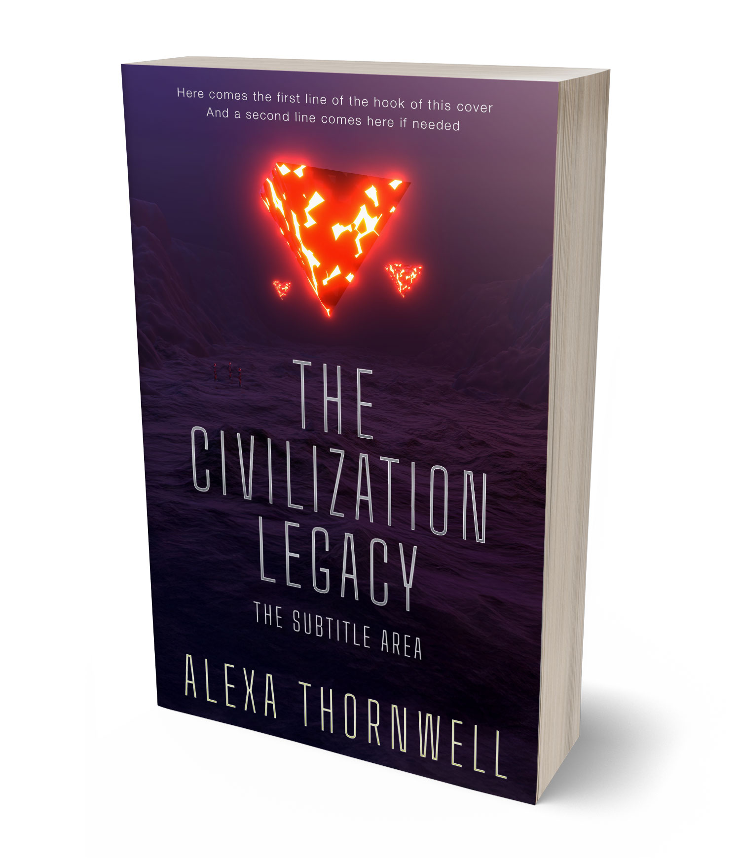 3D view of Custom & Premade Science Fiction Book Cover - Revolver #36024 | BookCoverZone*