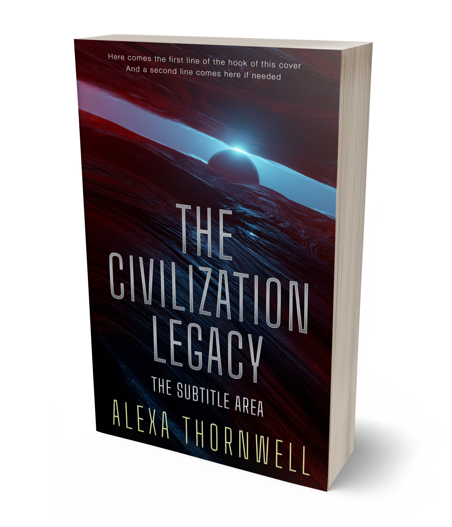 3D view of Custom & Premade Science Fiction Book Cover - Gondola #36025 | BookCoverZone*