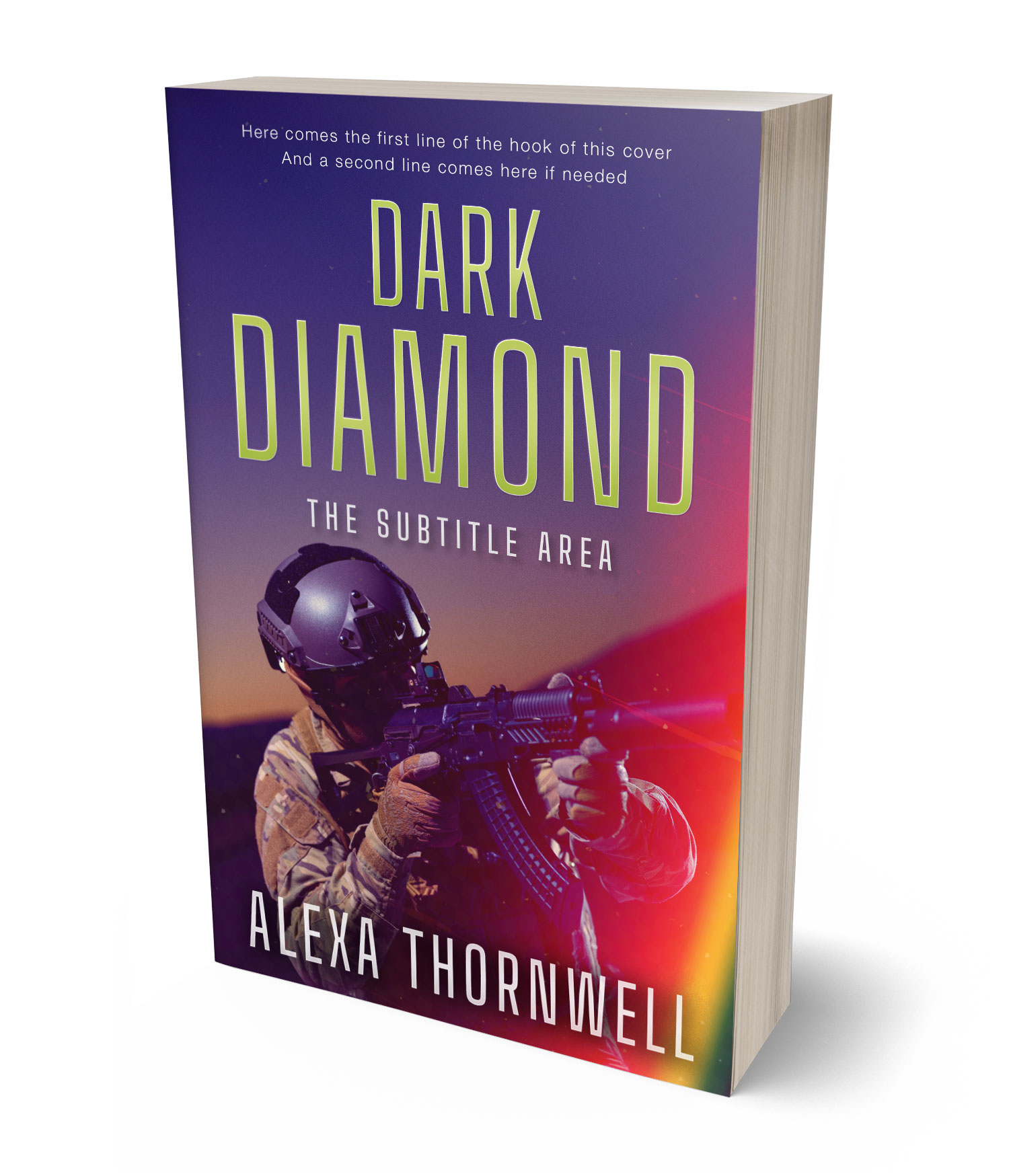 3D view of Custom & Premade Mystery & Thriller & Suspense Book Cover - Voodoo #36032 | BookCoverZone*