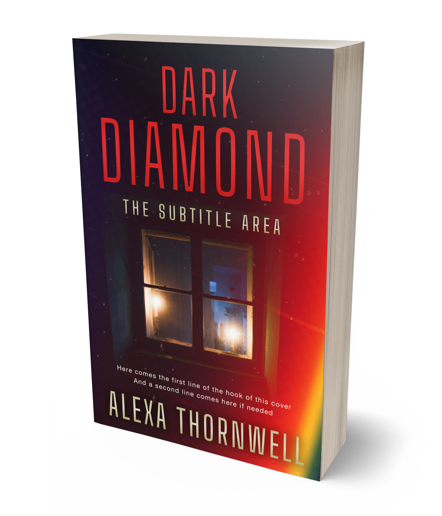 3D view of Custom & Premade Mystery & Thriller & Suspense Book Cover - Valencia #36034 | BookCoverZone*