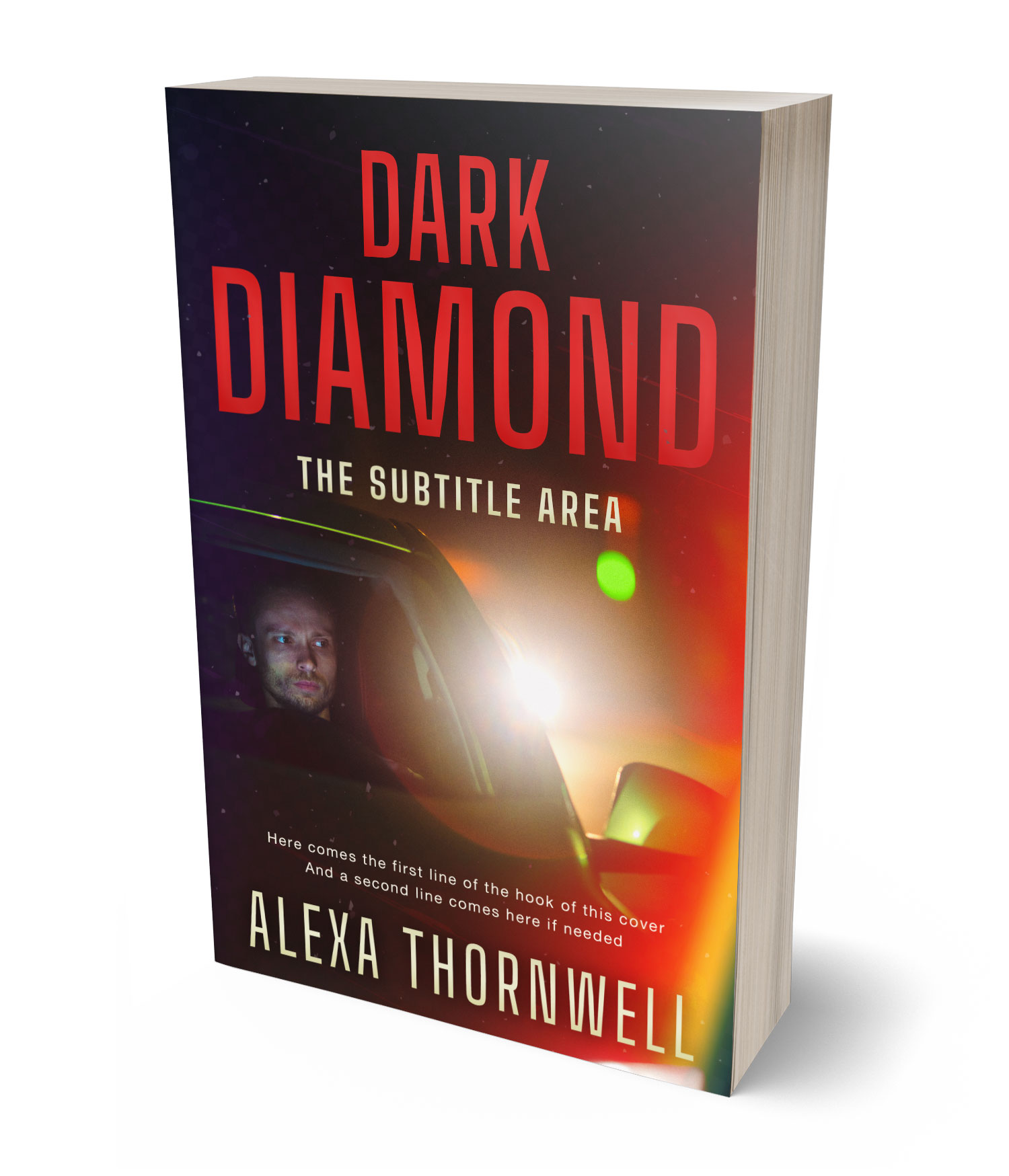 3D view of Custom & Premade Mystery & Thriller & Suspense Book Cover - Japonica #36035 | BookCoverZone*