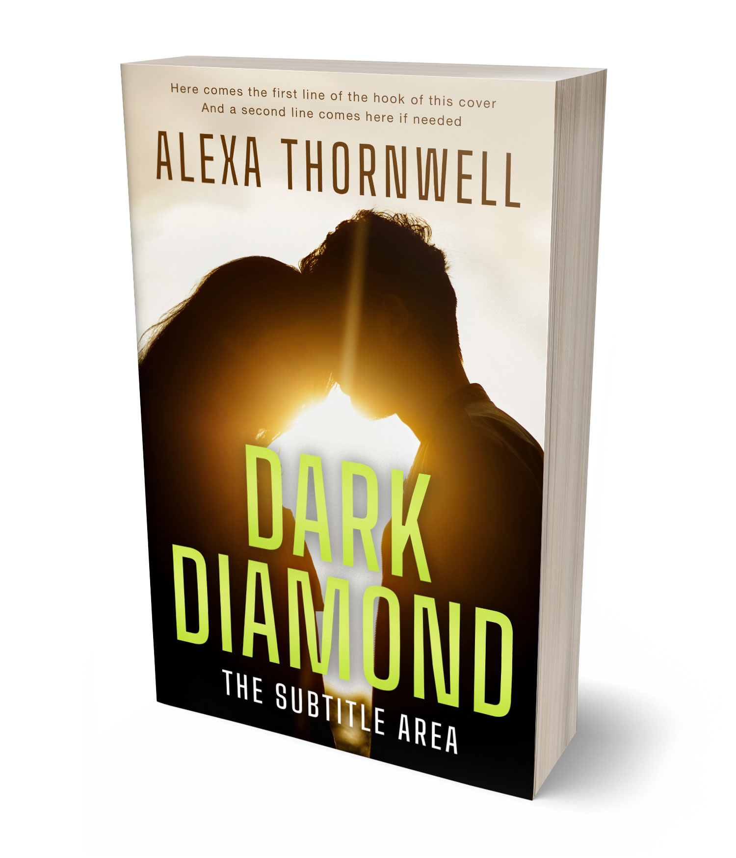 3D view of Custom & Premade Romance Book Cover - Creole #36038 | BookCoverZone*