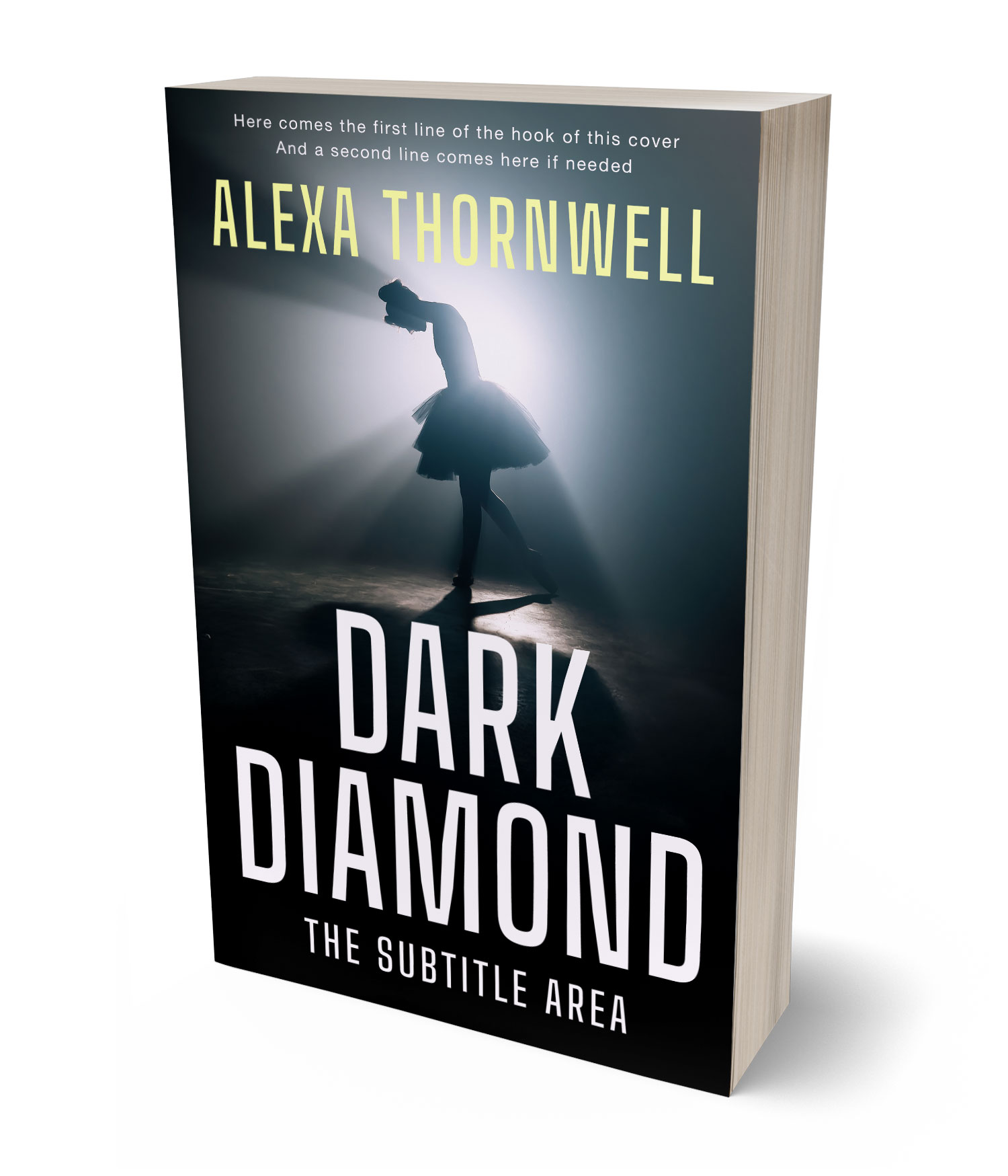 3D view of Custom & Premade Literary Fiction Book Cover - Bon Jour #36041 | BookCoverZone*