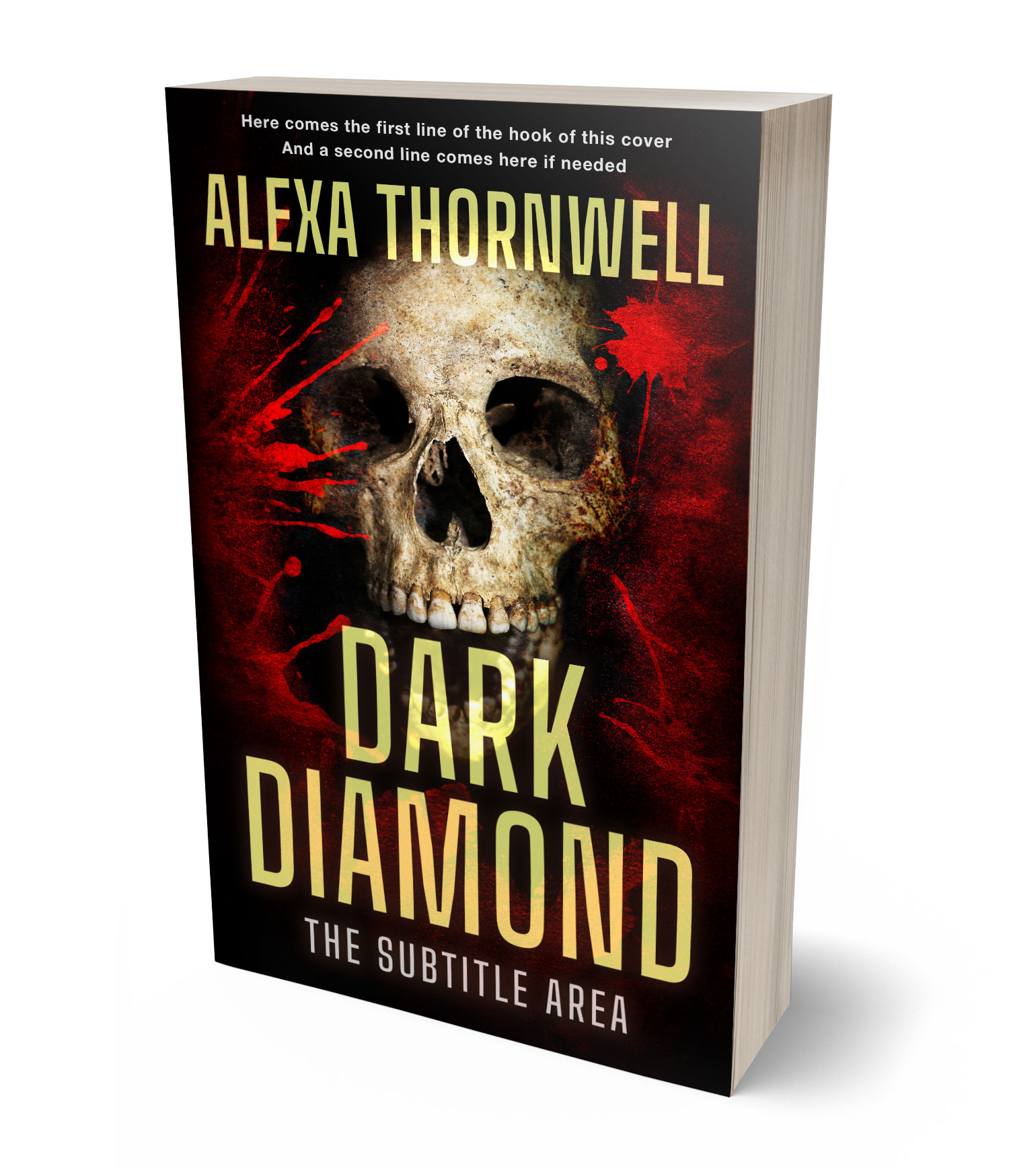 3D view of Custom & Premade Horror Book Cover - Whiskey #36049 | BookCoverZone*