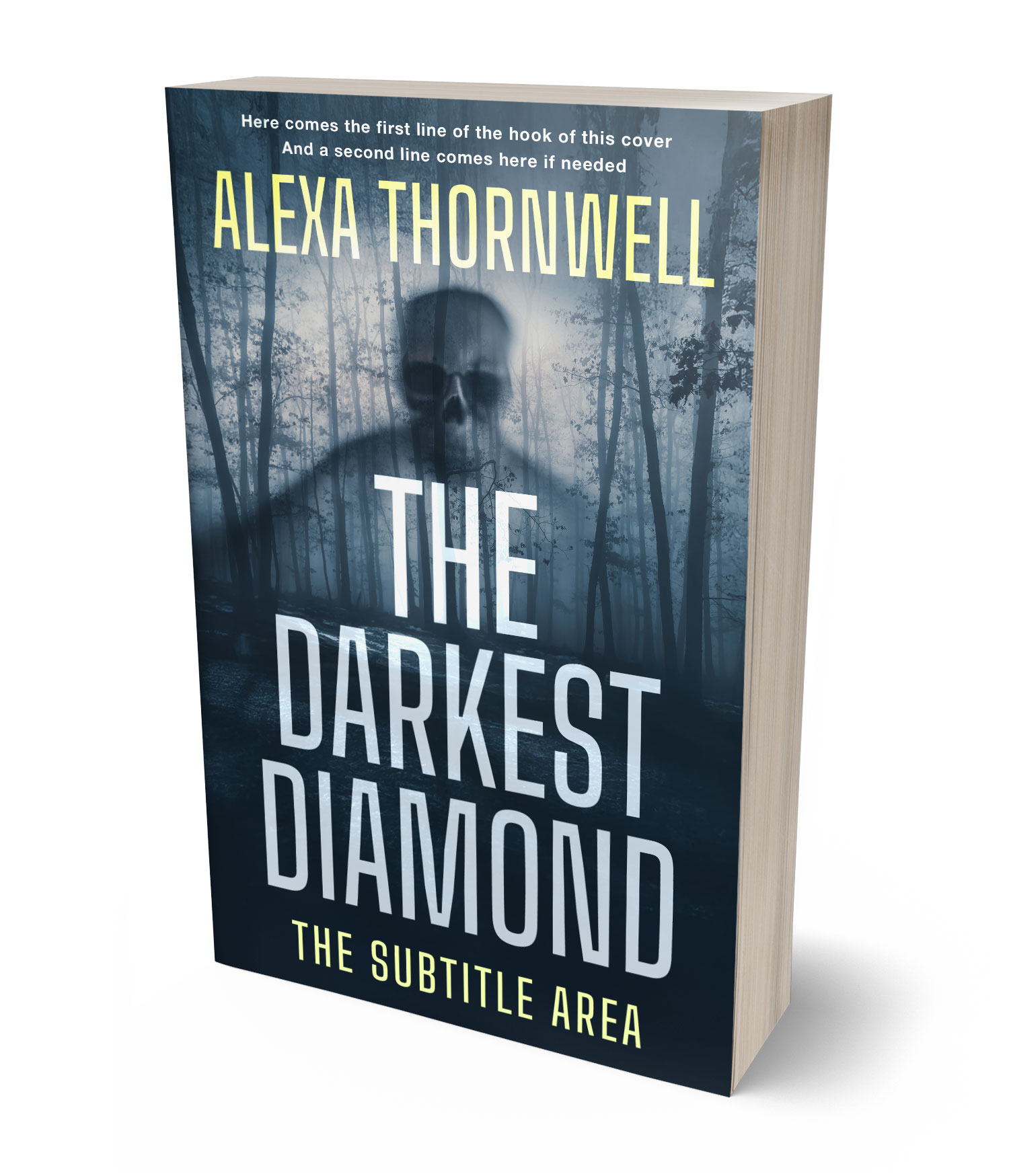 3D view of Custom & Premade Horror Book Cover - Pickled Bluewood #36054 | BookCoverZone*