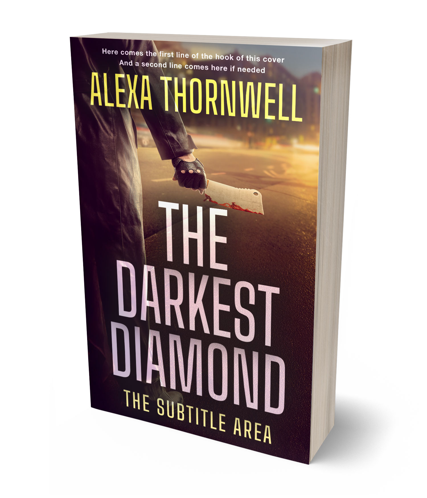 3D view of Custom & Premade Mystery & Thriller & Suspense Book Cover - Brandy #36056 | BookCoverZone*