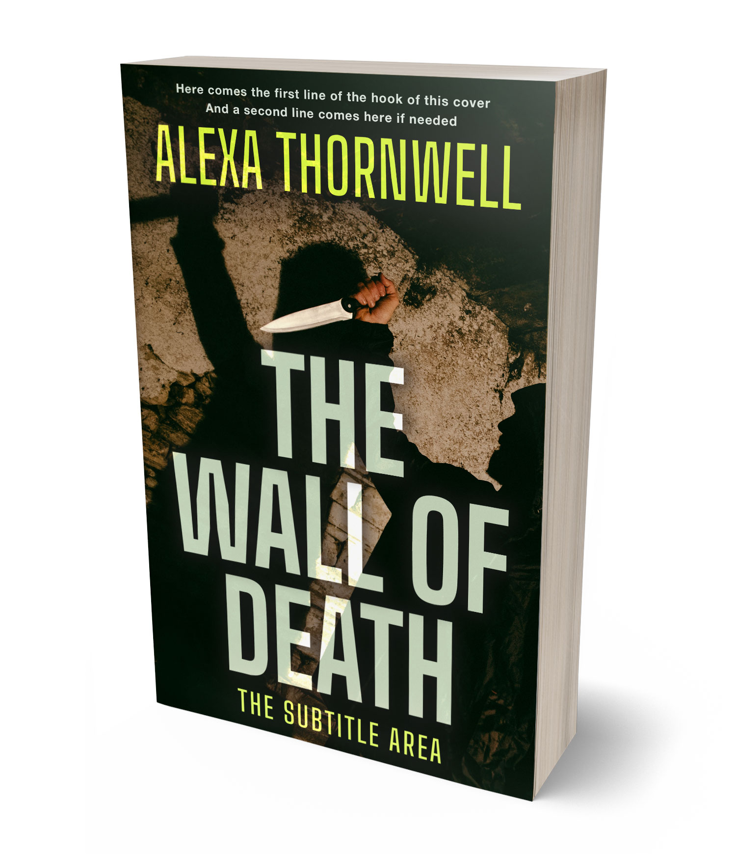 3D view of Custom & Premade Mystery & Thriller & Suspense Book Cover - Rangoon Green #36058 | BookCoverZone*