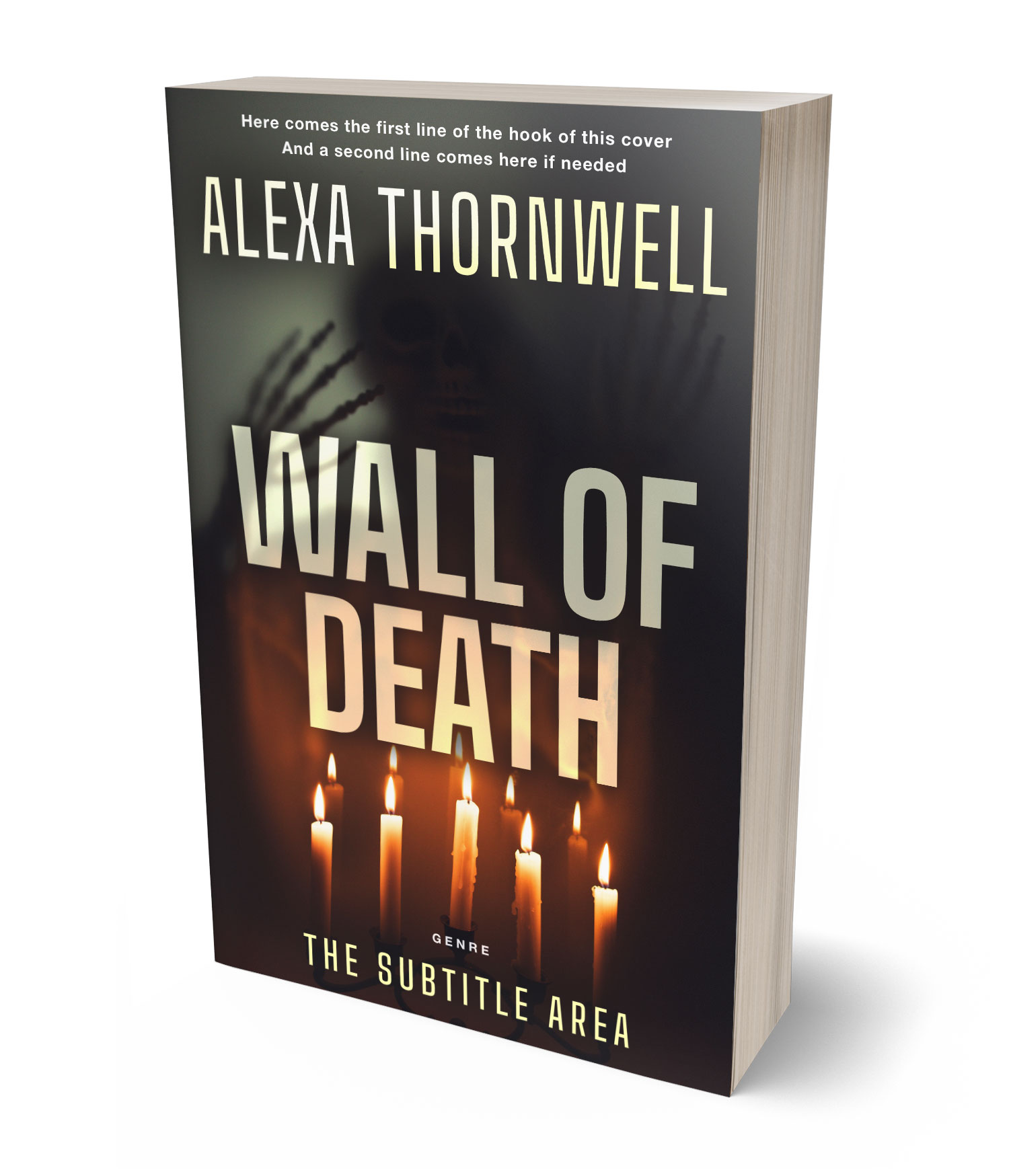 3D view of Custom & Premade Horror Book Cover - Woody Brown #36061 | BookCoverZone*