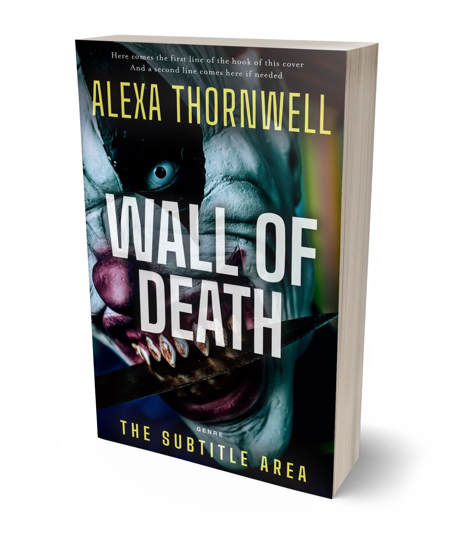 3D view of Custom & Premade Horror Book Cover - Moon Mist #36063 | BookCoverZone*