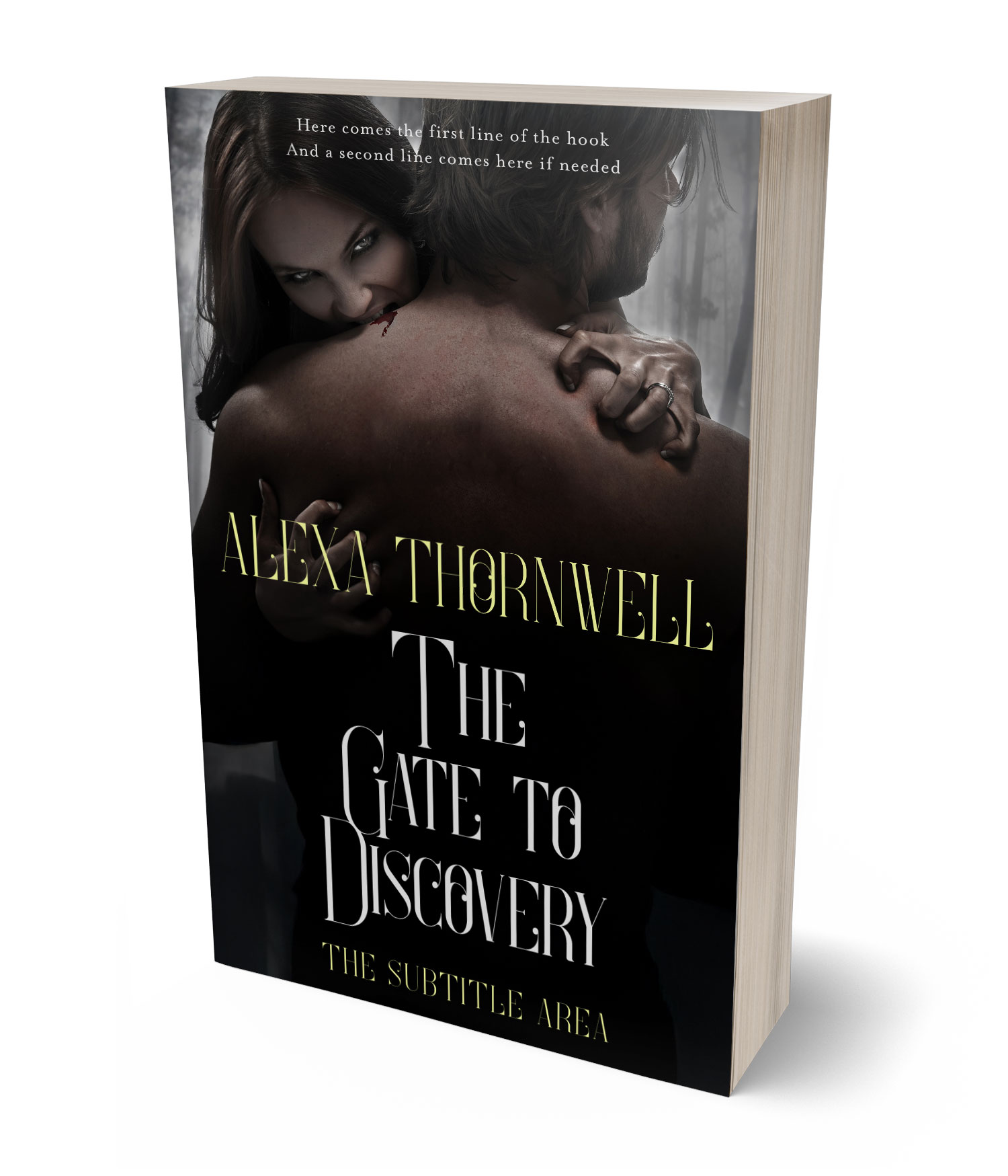 3D view of Custom & Premade Horror Book Cover - Cod Gray #36071 | BookCoverZone*