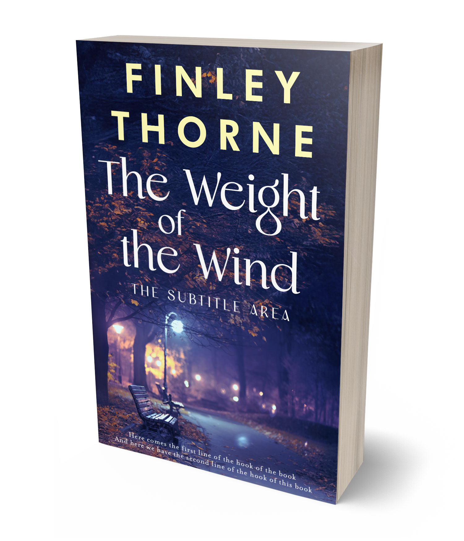 3D view of Custom & Premade Literary Fiction Book Cover - Port Gore #36073 | BookCoverZone*