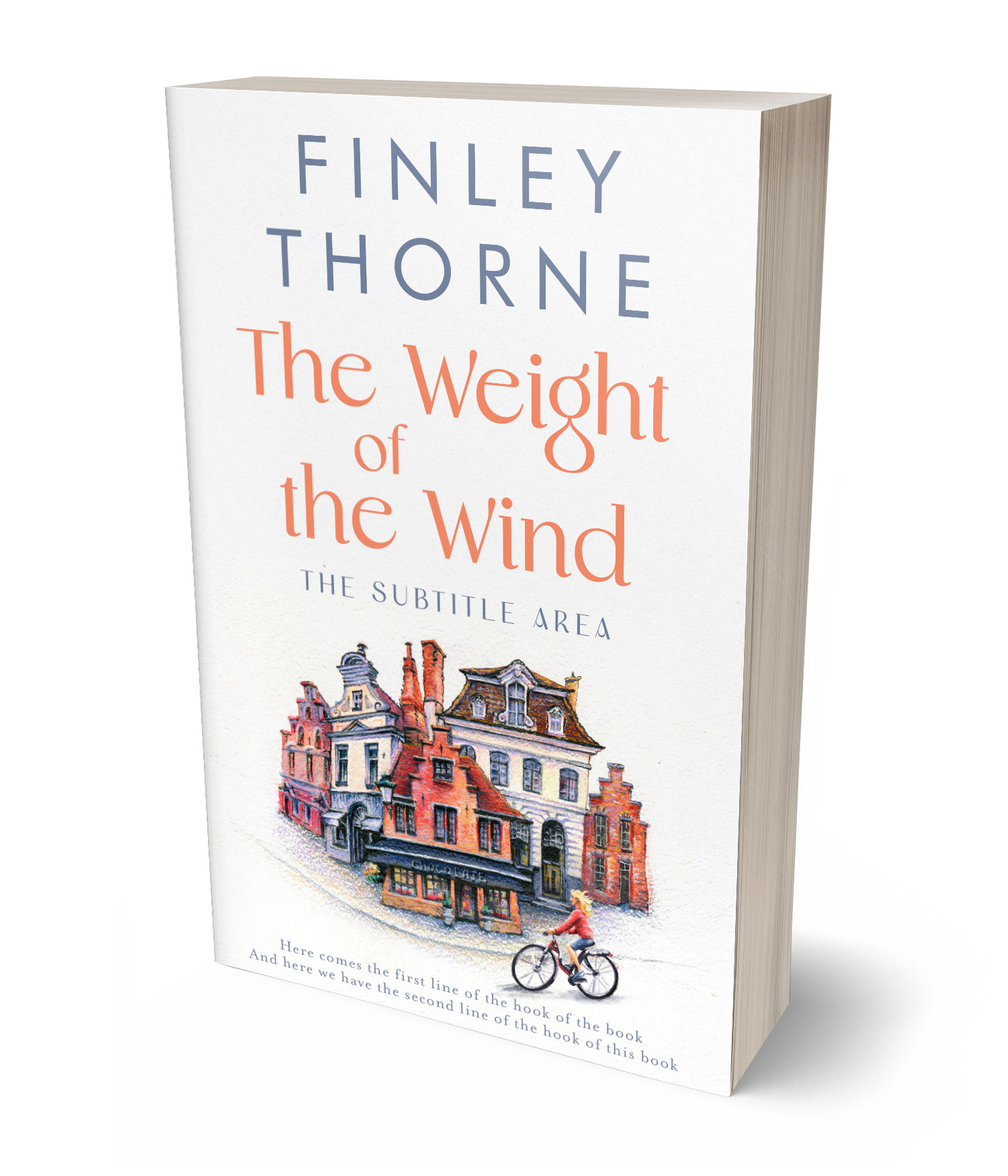 3D view of Custom & Premade Literary Fiction Book Cover - Trout #36074 | BookCoverZone*