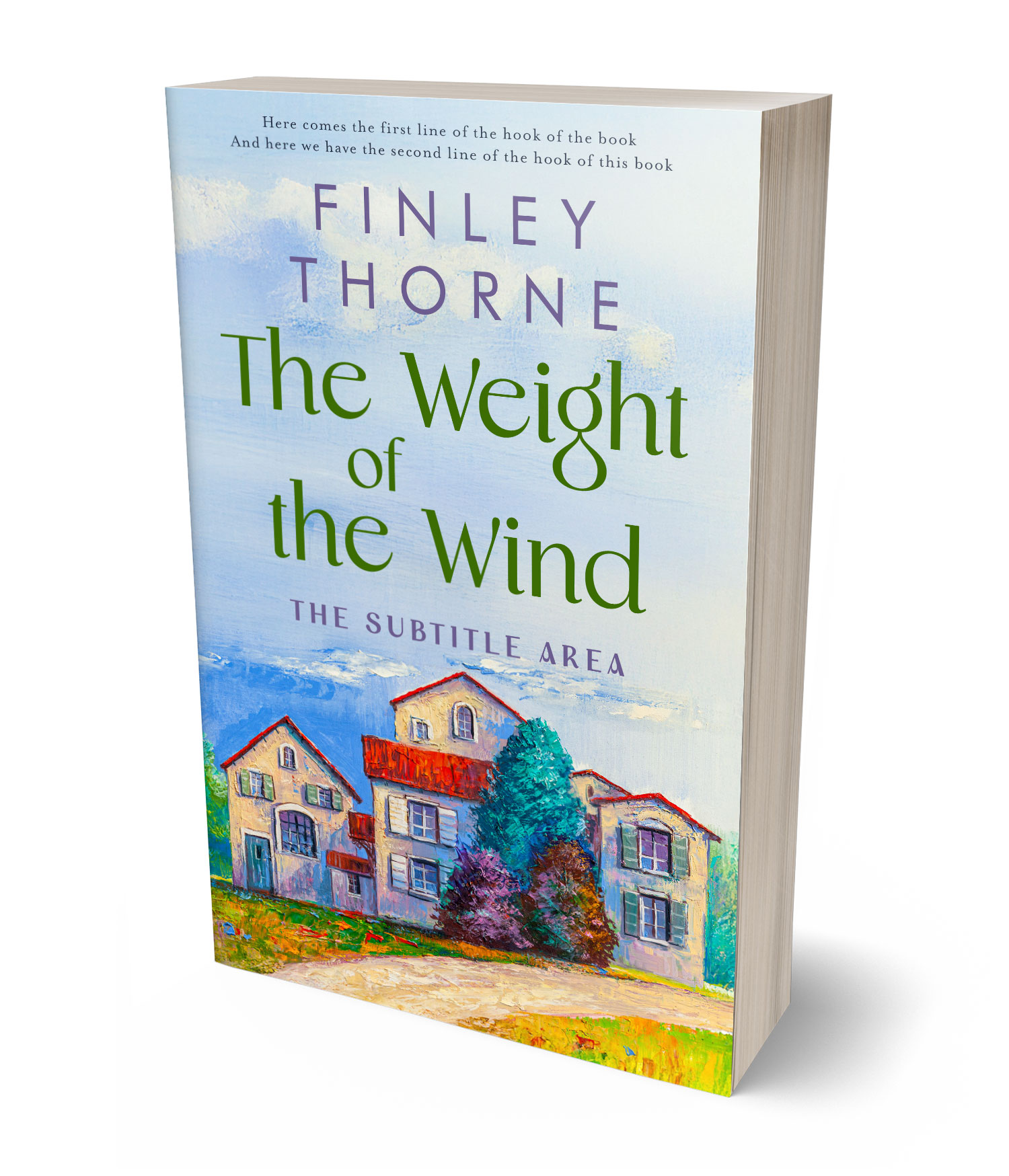 3D view of Custom & Premade Literary Fiction Book Cover - Geyser #36080 | BookCoverZone*