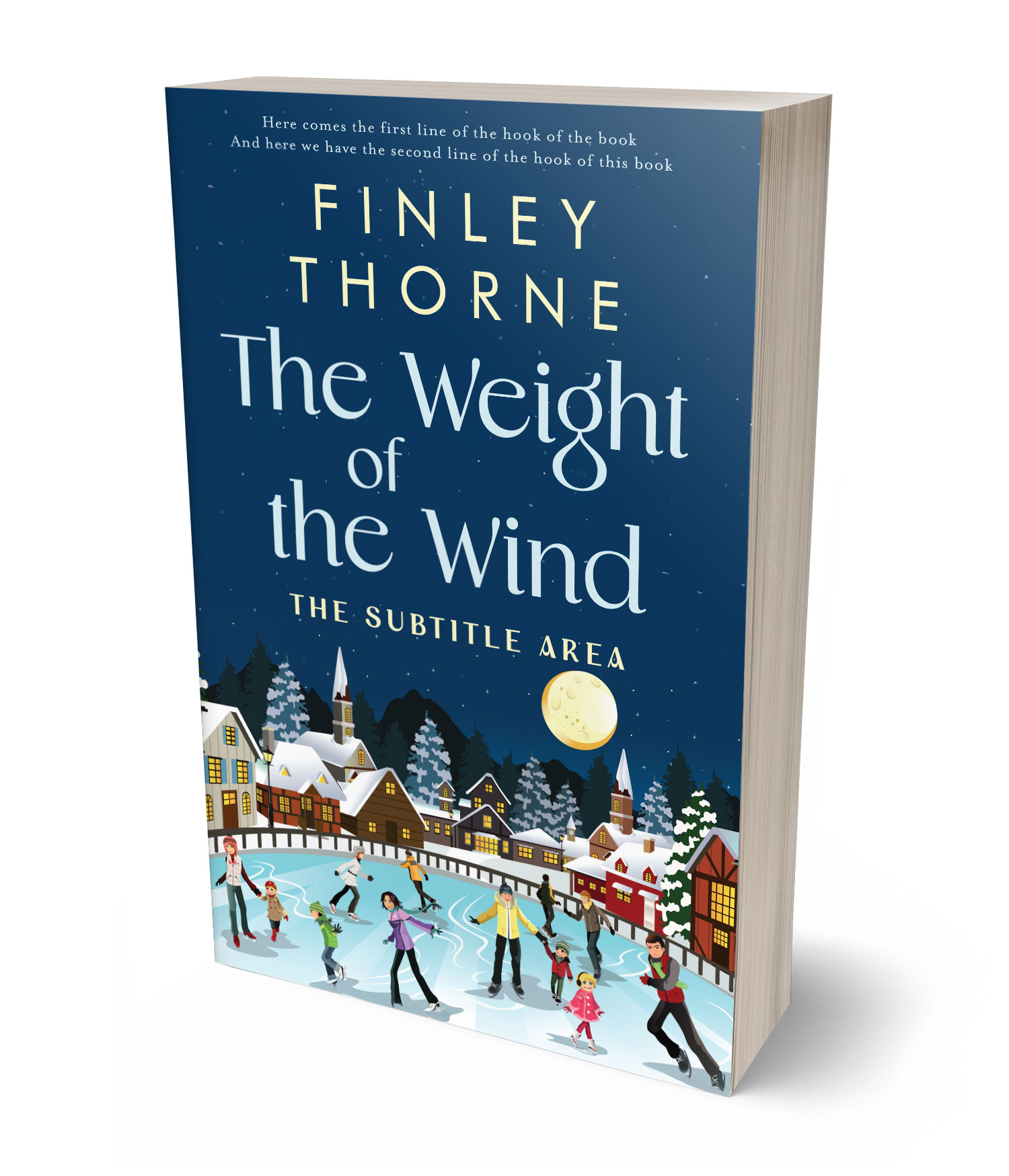 3D view of Custom & Premade Literary Fiction Book Cover - Conch #36081 | BookCoverZone*