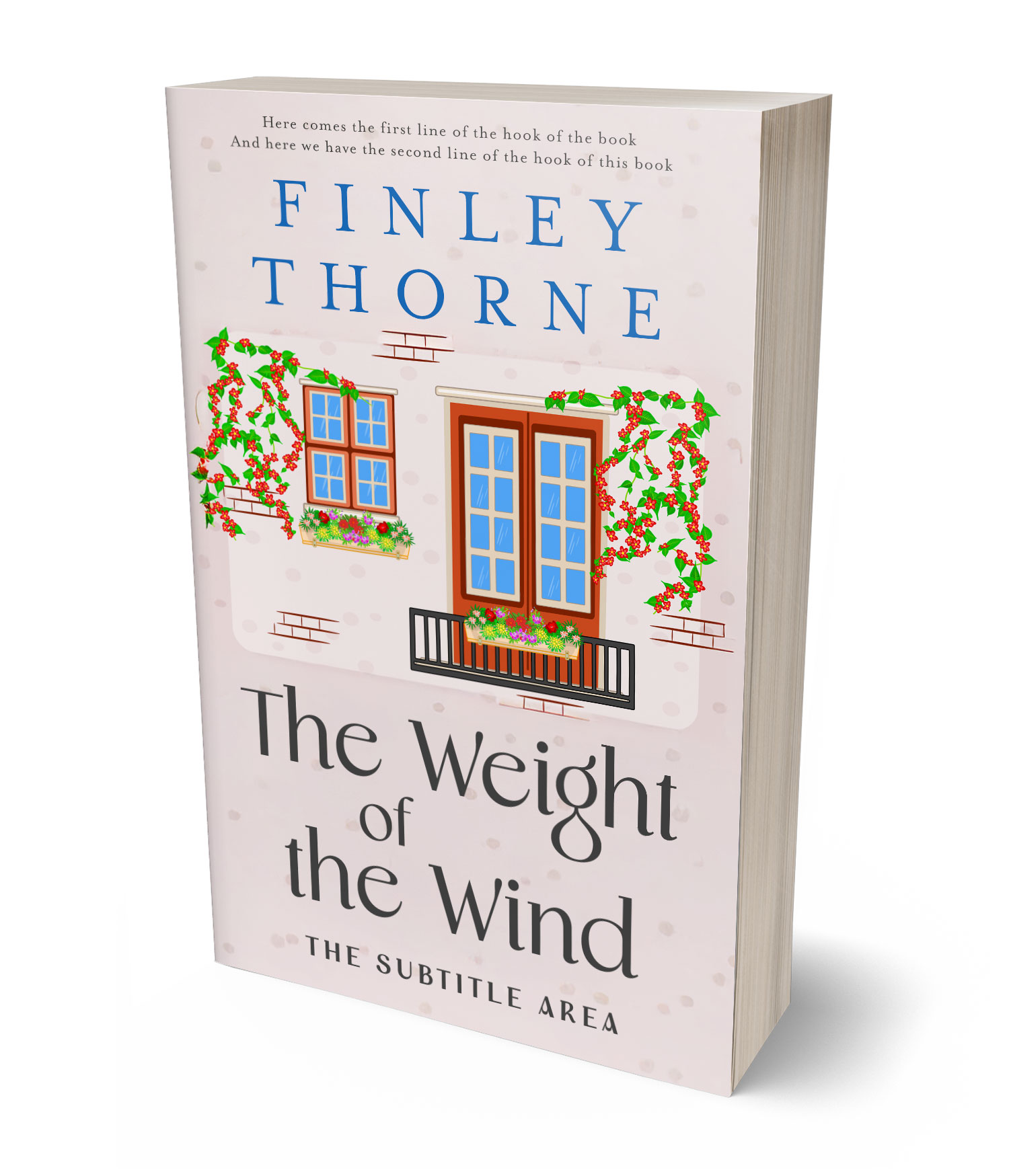 3D view of Custom & Premade Literary Fiction Book Cover - Pearl Bush #36083 | BookCoverZone*