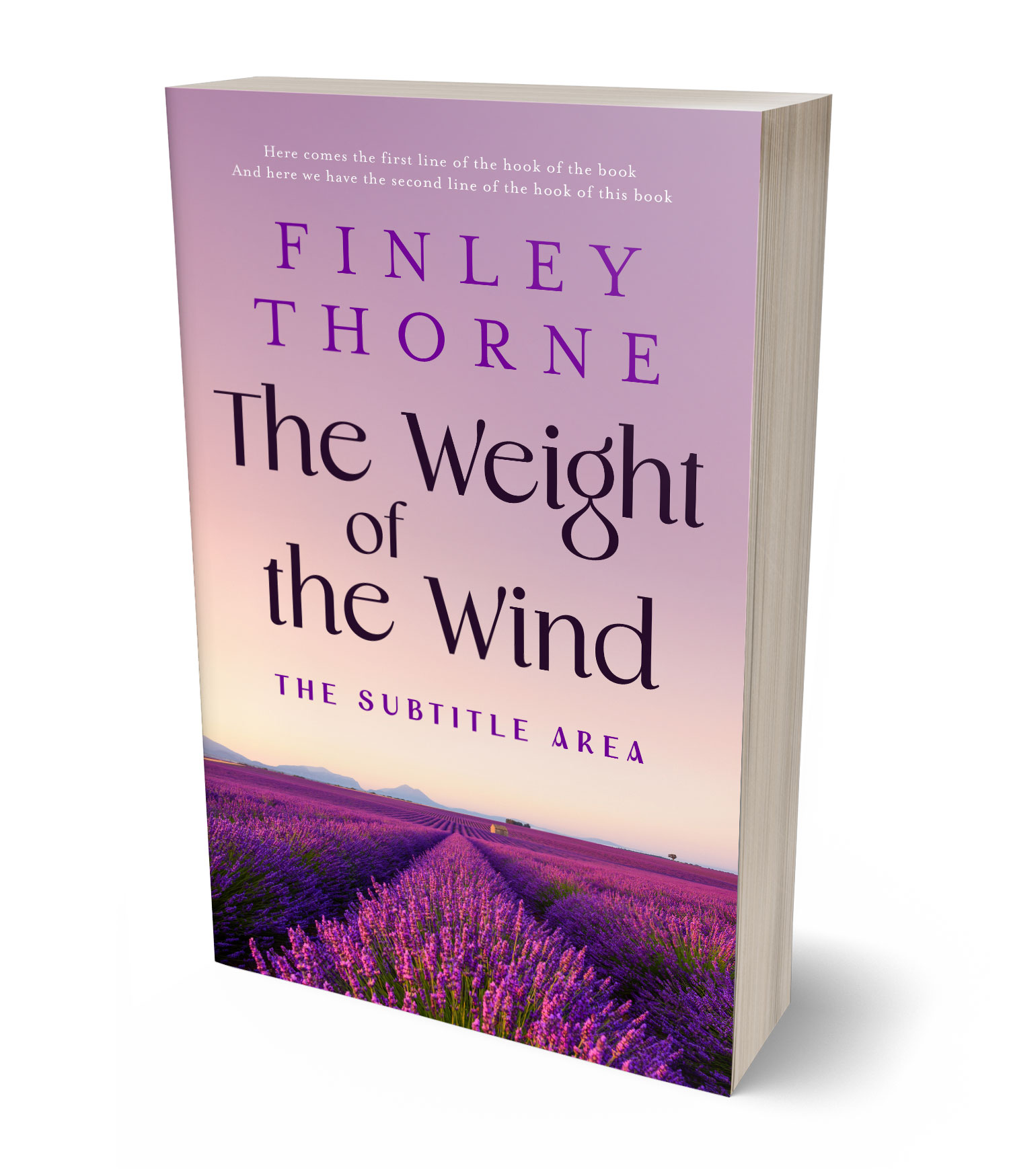 3D view of Custom & Premade Nature Book Cover - Blossom #36086 | BookCoverZone*