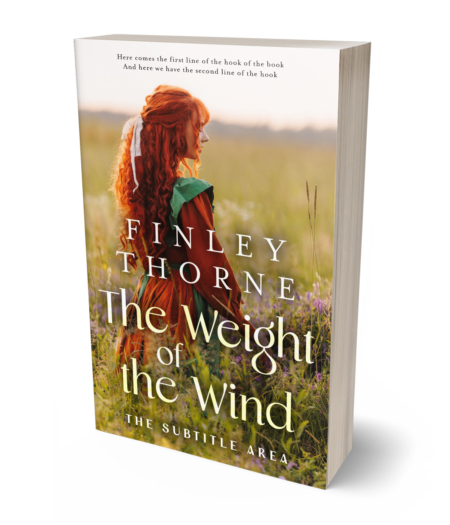 3D view of Custom & Premade Historical Book Cover - Limed Oak #36090 | BookCoverZone*