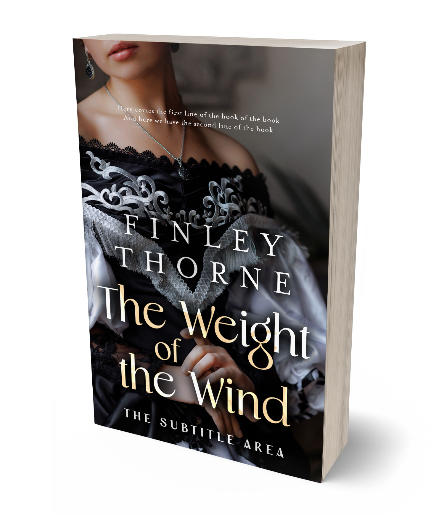 3D view of Custom & Premade Historical Book Cover - Mine Shaft #36092 | BookCoverZone*