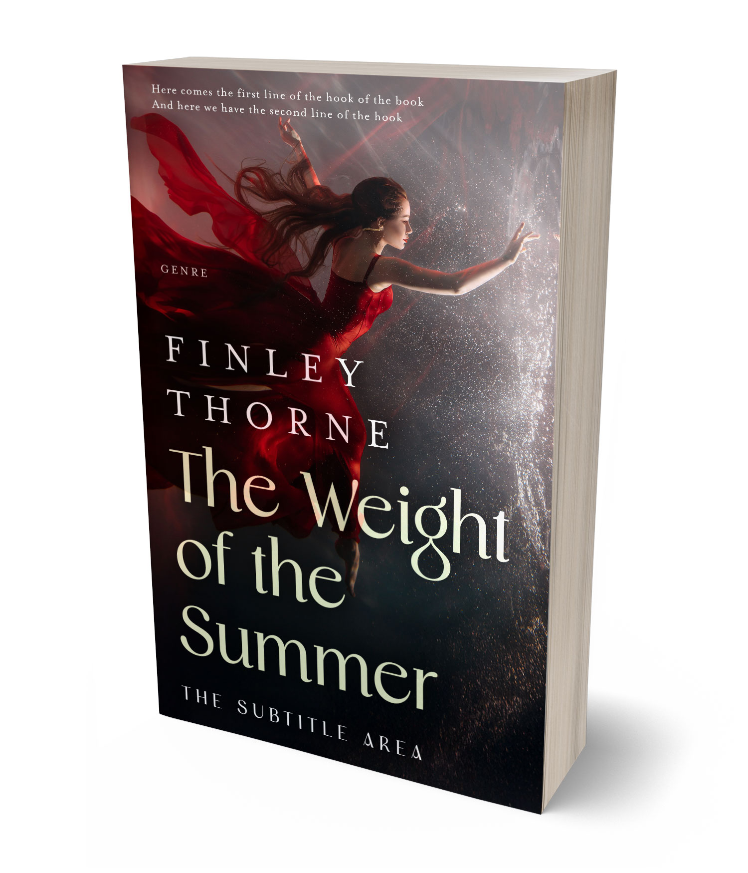 3D view of Custom & Premade Fantasy Book Cover - Cocoa Brown #36096 | BookCoverZone*