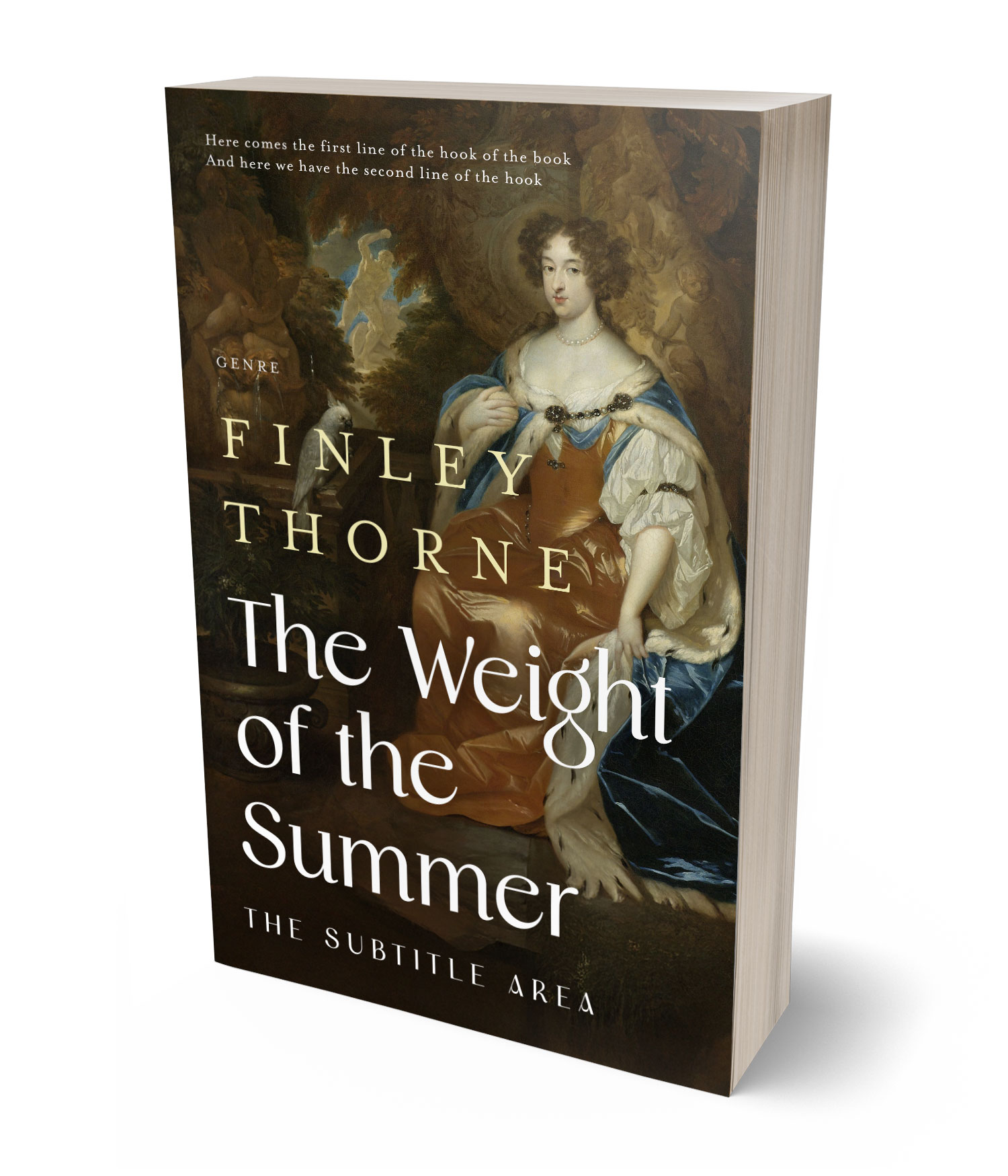 3D view of Custom & Premade Historical Book Cover - Black Marlin #36103 | BookCoverZone*