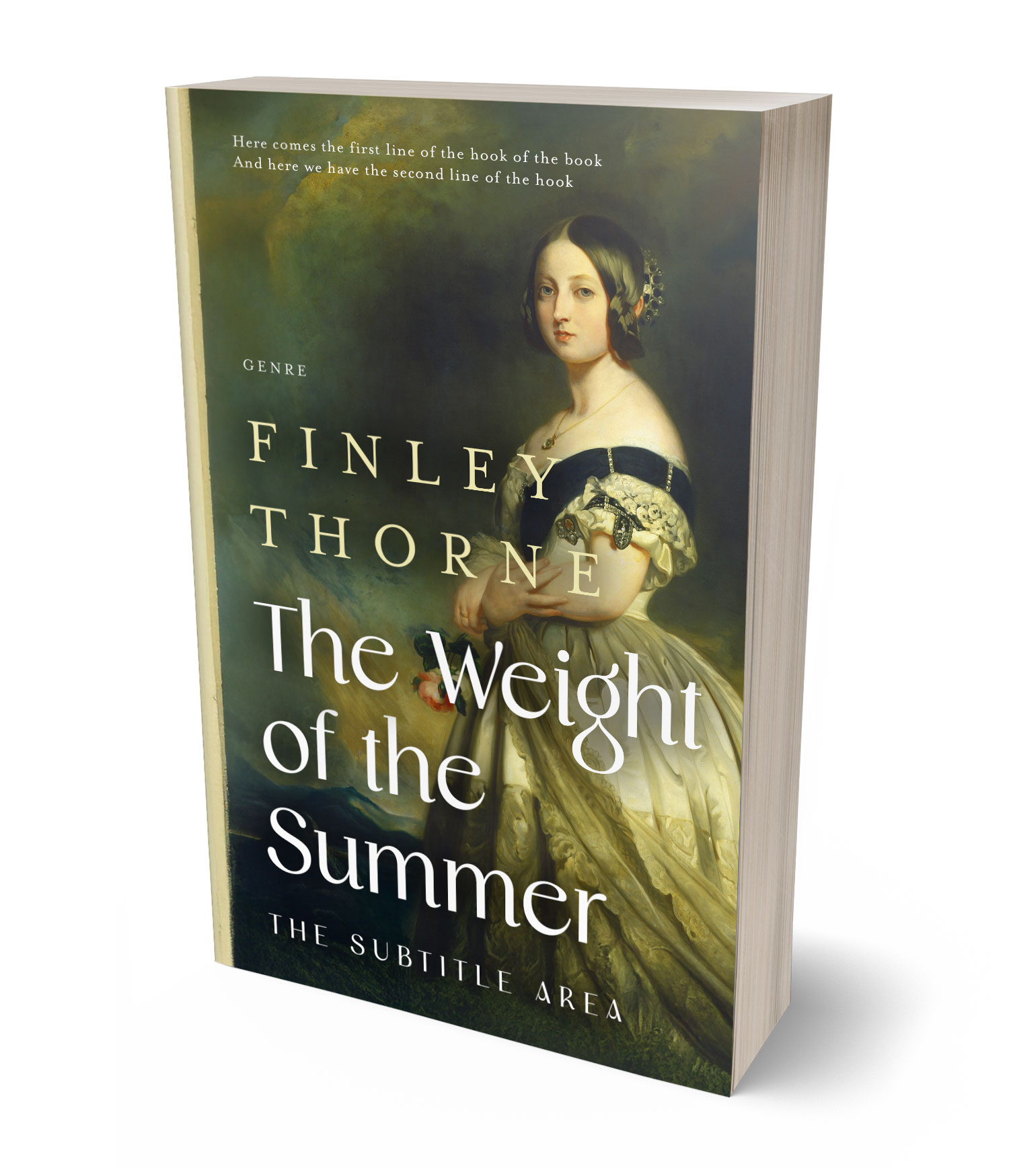 3D view of Custom & Premade Historical Book Cover - Kelp #36104 | BookCoverZone*