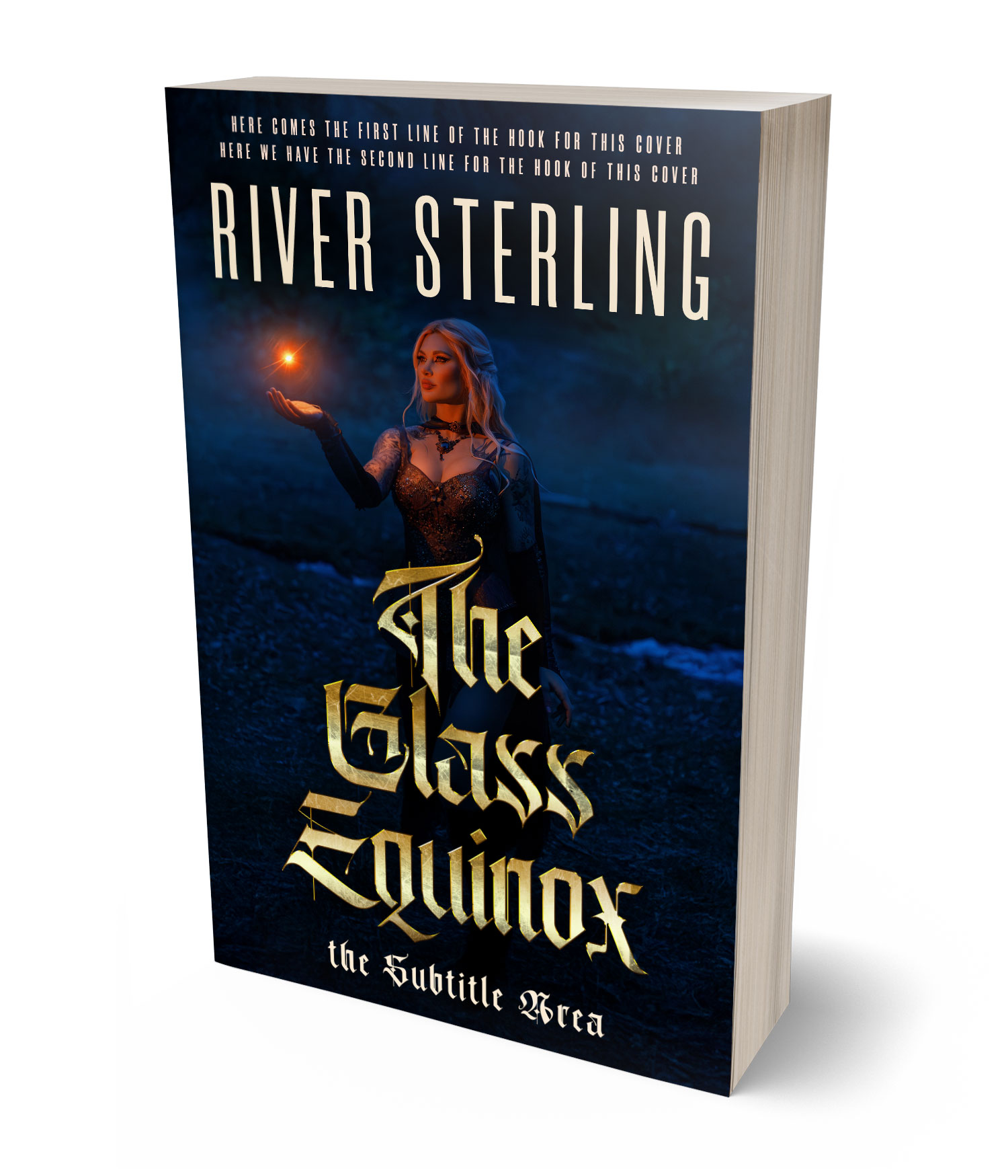 3D view of Custom & Premade Fantasy Book Cover - Firefly #36113 | BookCoverZone*