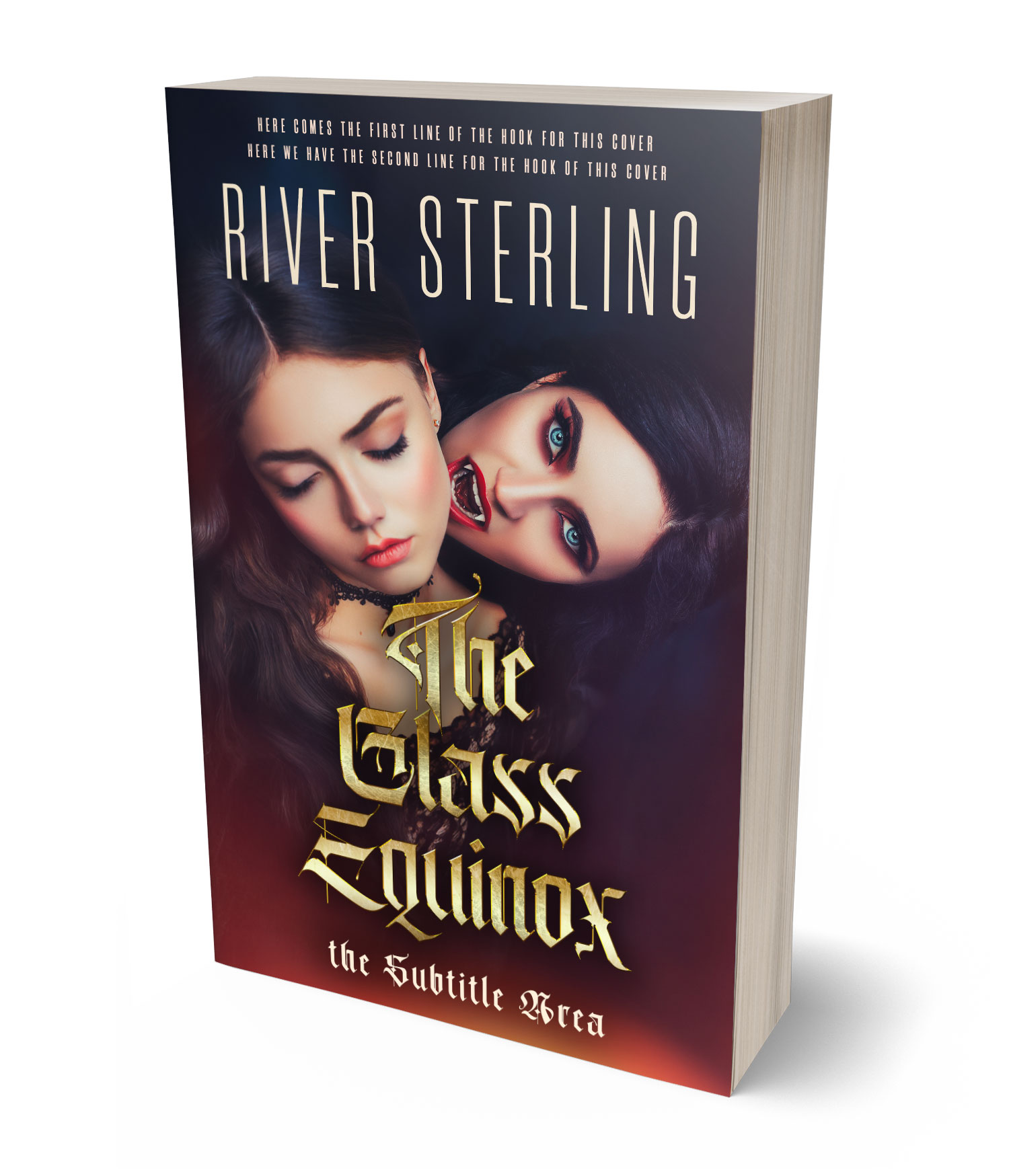 3D view of Custom & Premade Horror Book Cover - Thunder #36115 | BookCoverZone*