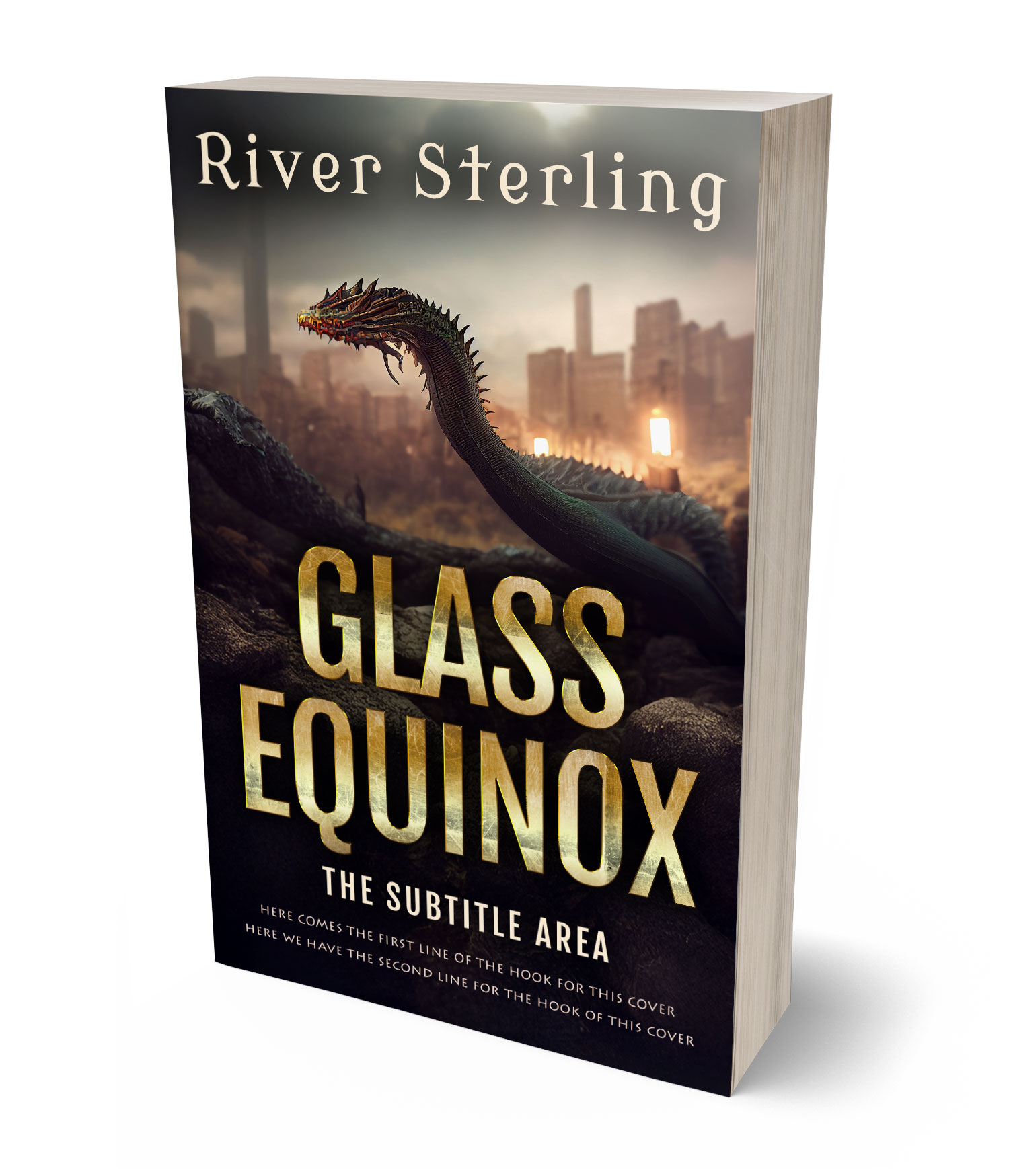 3D view of Custom & Premade Fantasy Book Cover - Sorrell Brown #36128 | BookCoverZone*