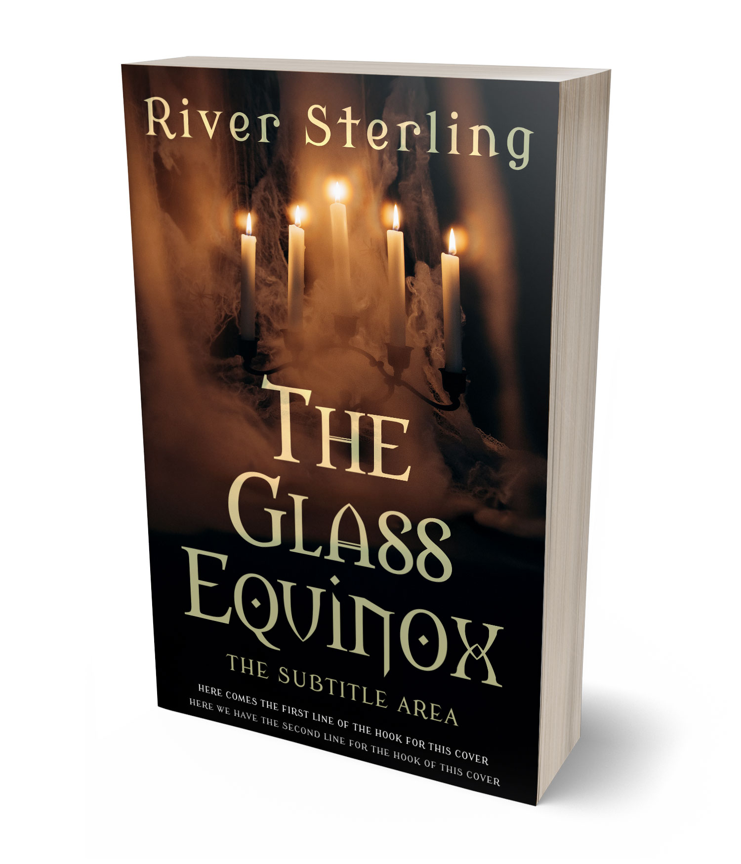 3D view of Custom & Premade Horror Book Cover - Night Rider #36135 | BookCoverZone*