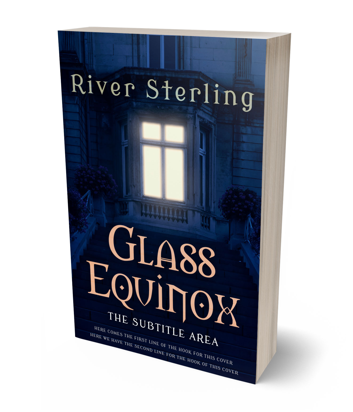 3D view of Custom & Premade Mystery & Thriller & Suspense Book Cover - Black Pearl #36142 | BookCoverZone*