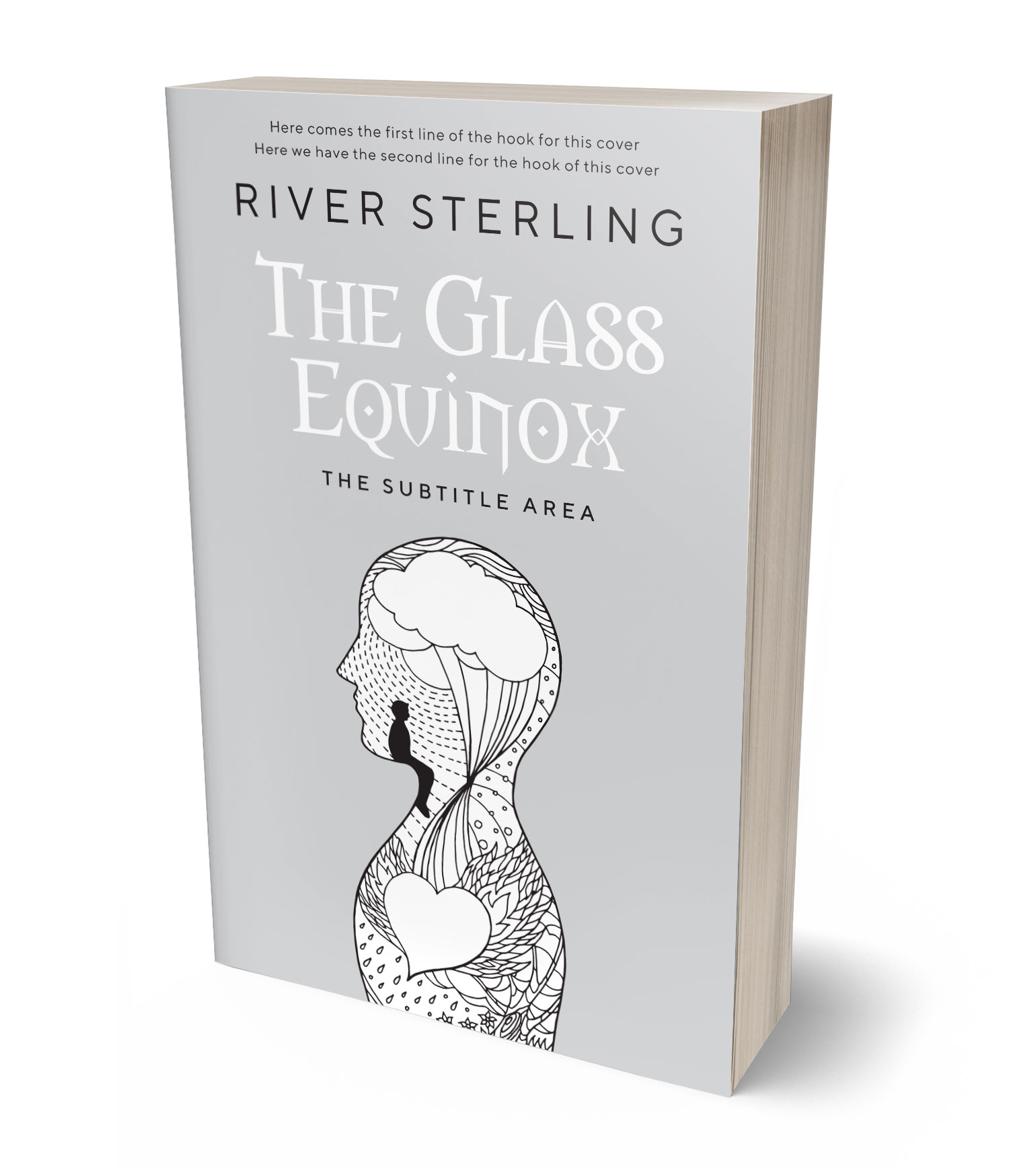 3D view of Premade Health & Mind & Body Book Cover - Alto #36146 | BookCoverZone*