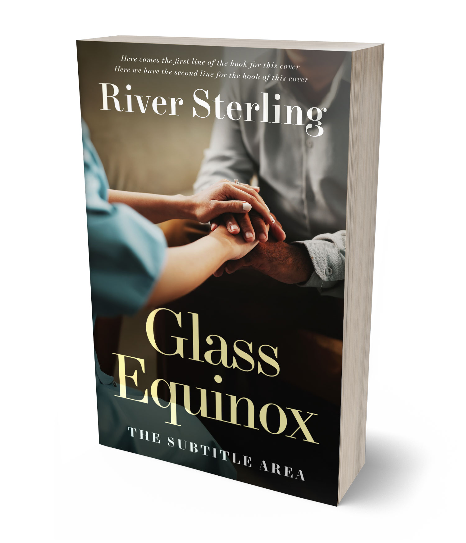 3D view of Custom & Premade Romance Book Cover - Dune #36152 | BookCoverZone*