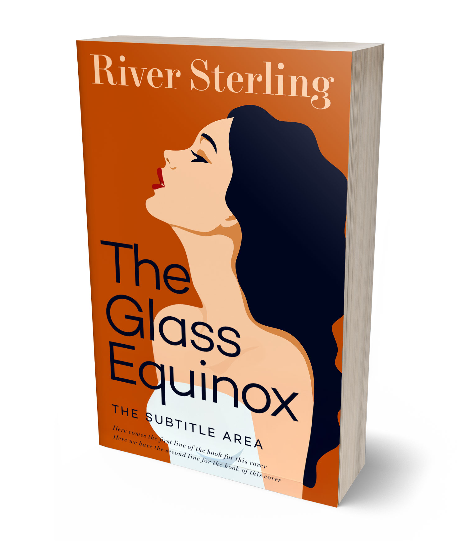 3D view of Custom & Premade Romance Book Cover - Rock Spray #36158 | BookCoverZone*