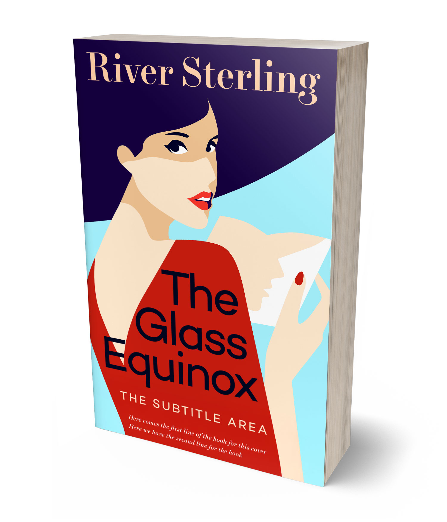 3D view of Custom & Premade Chick Lit Book Cover - Willow Brook #36159 | BookCoverZone*