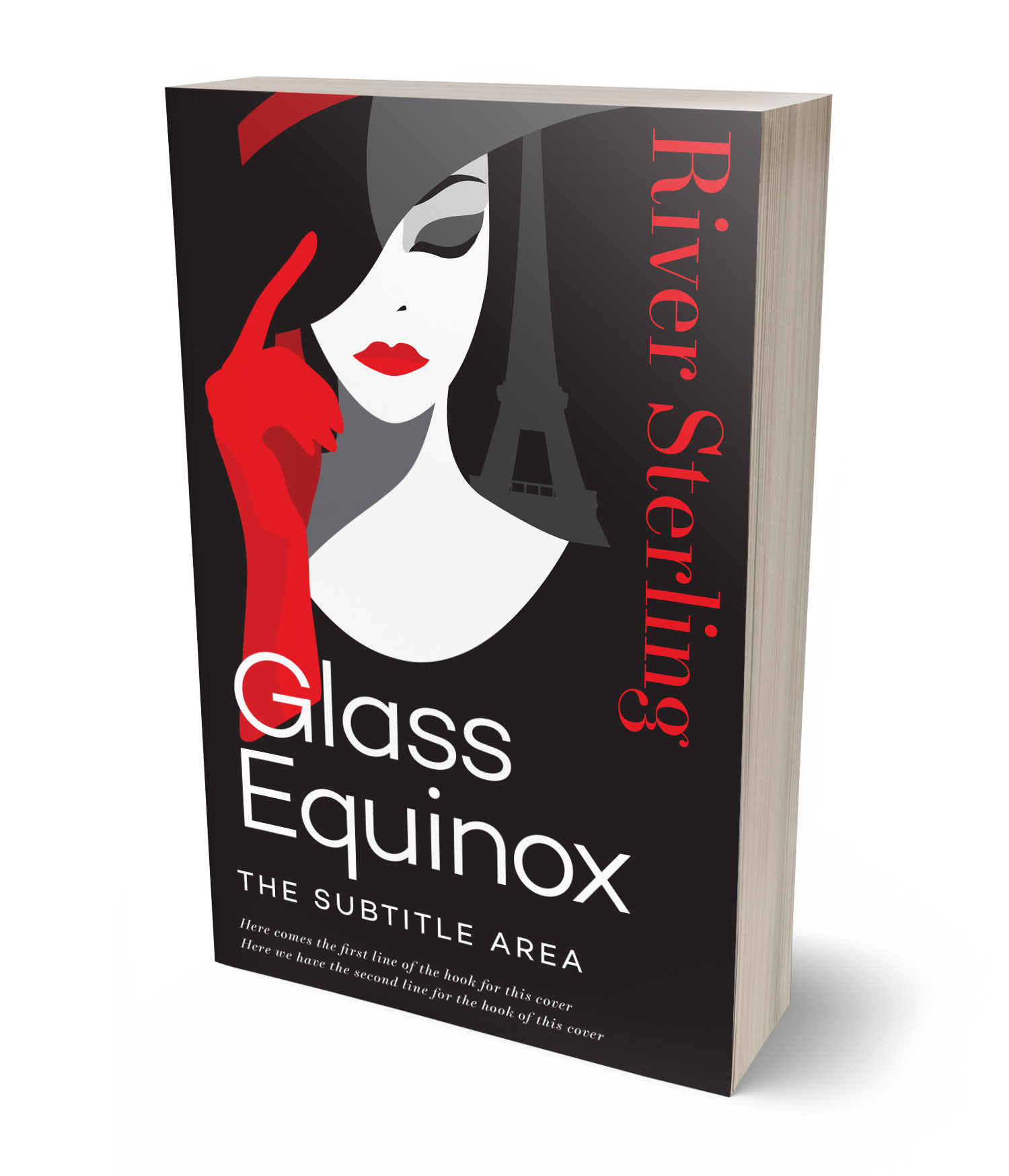 3D view of Custom & Premade Mystery & Thriller & Suspense Book Cover - Thunder #36161 | BookCoverZone*