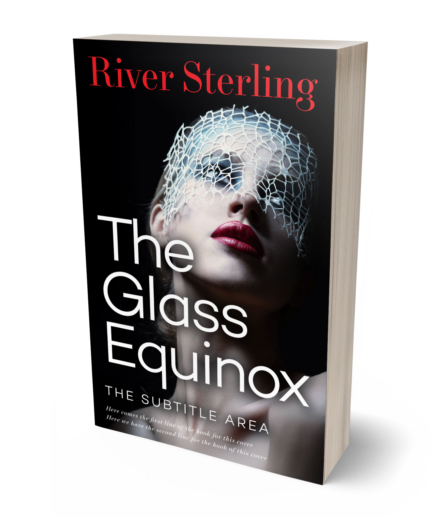 3D view of Custom & Premade Erotica Book Cover - Pink Swan #36163 | BookCoverZone*