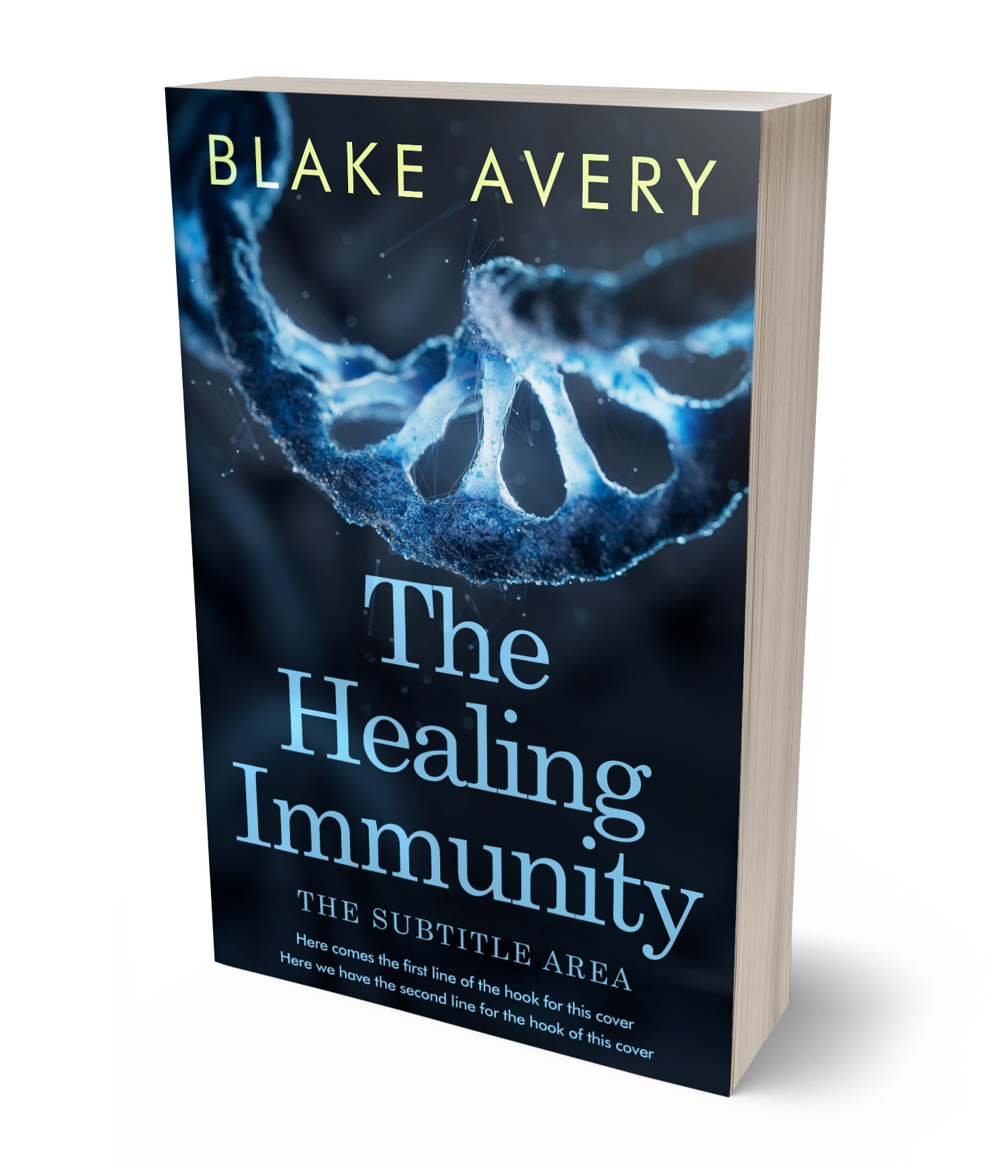 3D view of Premade Medical Book Cover - Firefly #36170 | BookCoverZone*