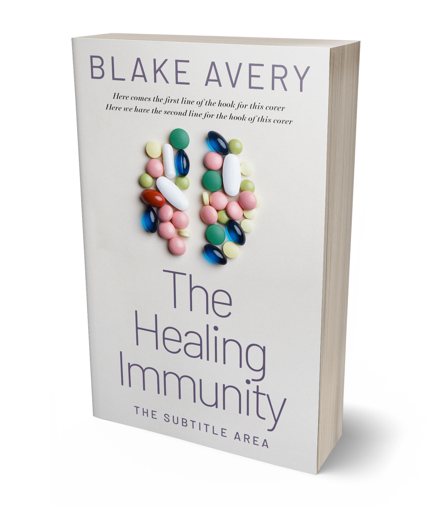 3D view of Premade Medical Book Cover - Alto #36182 | BookCoverZone*