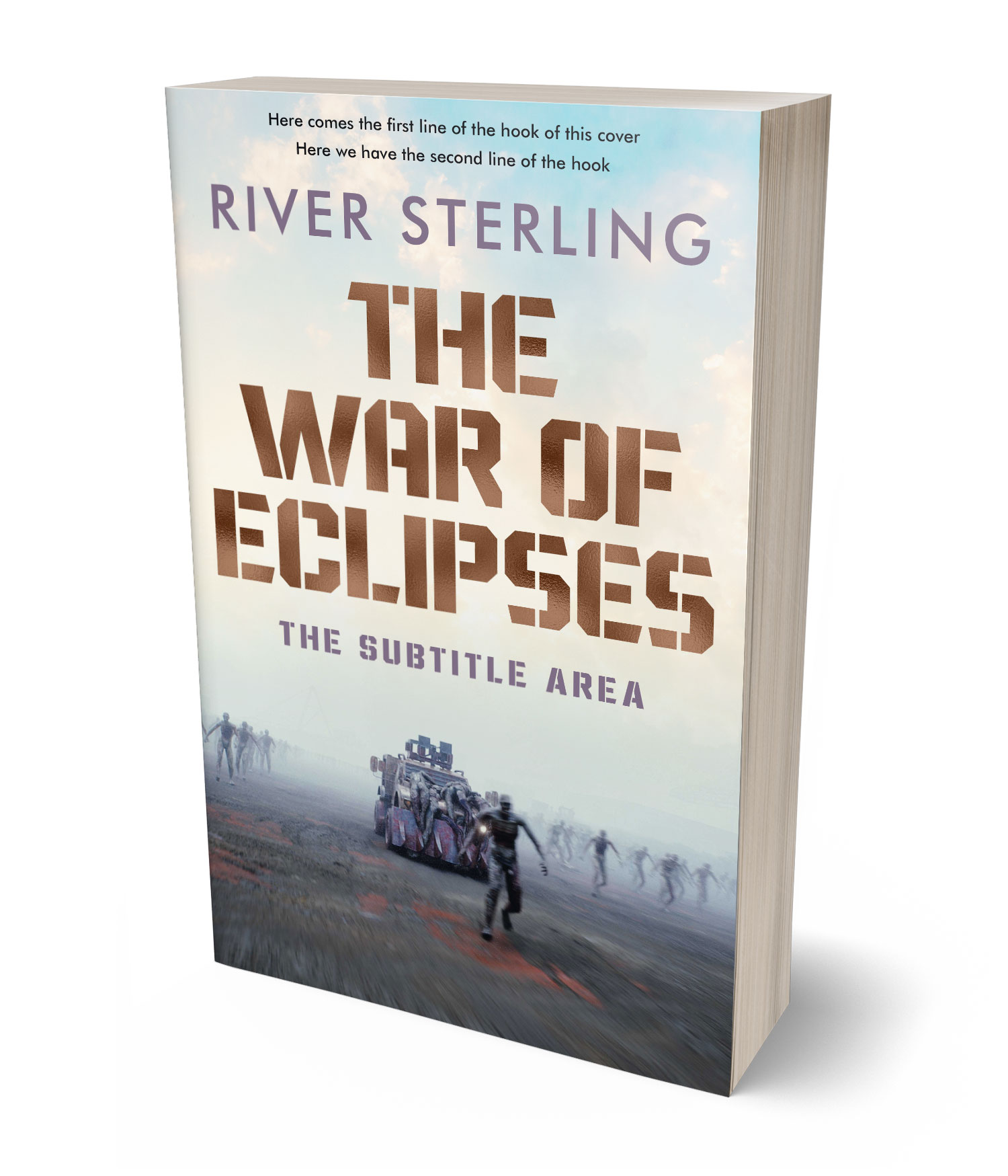 3D view of Premade Apocalyptica Book Cover - Abbey #36208 | BookCoverZone*