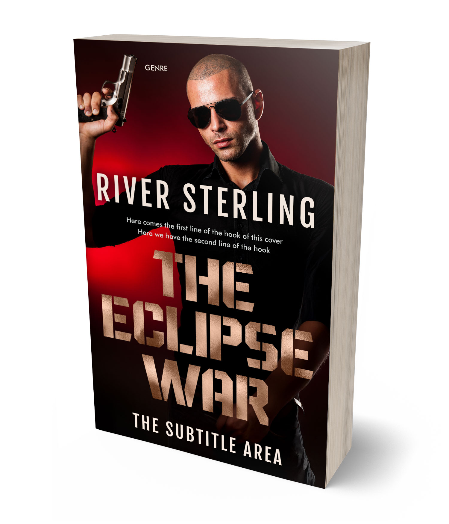 3D view of Premade Mystery & Thriller & Suspense Book Cover - Asphalt #36215 | BookCoverZone*